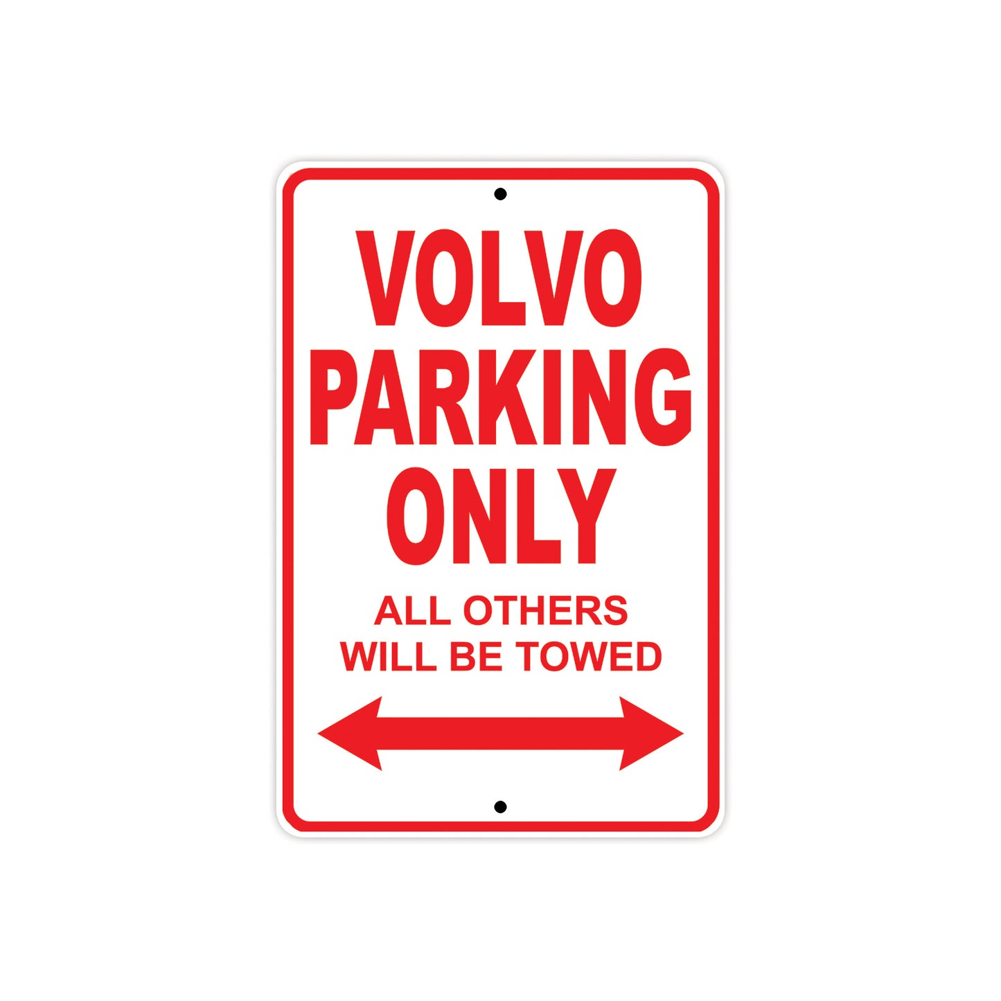 Volvo Parking Only All Others Will Be Towed Aluminum Decor Garage Sign