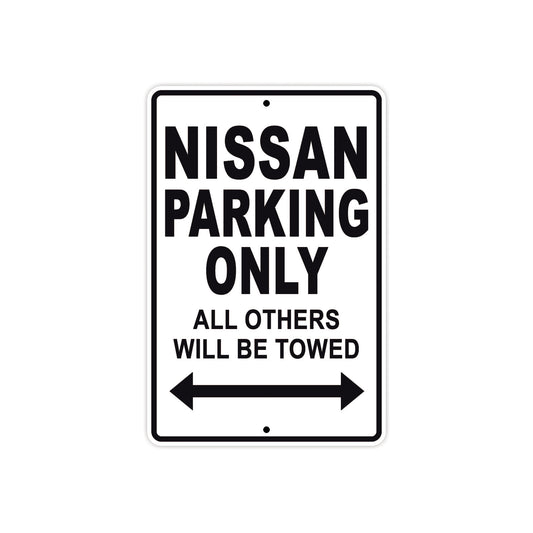 Nissan Parking Only All Others Will Be Towed Aluminum Decor Garage Sign