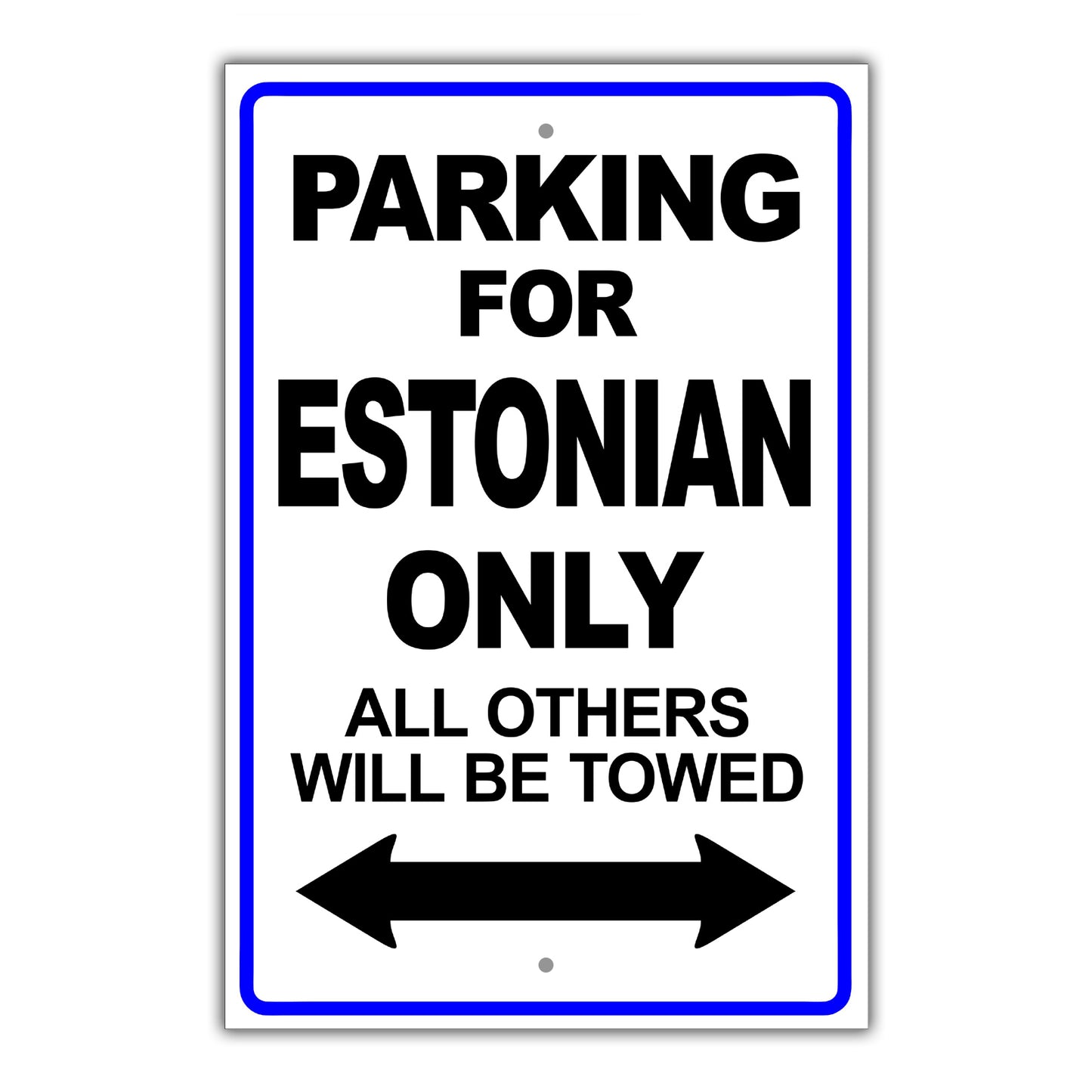 Parking For Aghan Only All Others Will Be Towed Country Citizens Car Parking Street Aluminum Metal Novelty Sign Plate