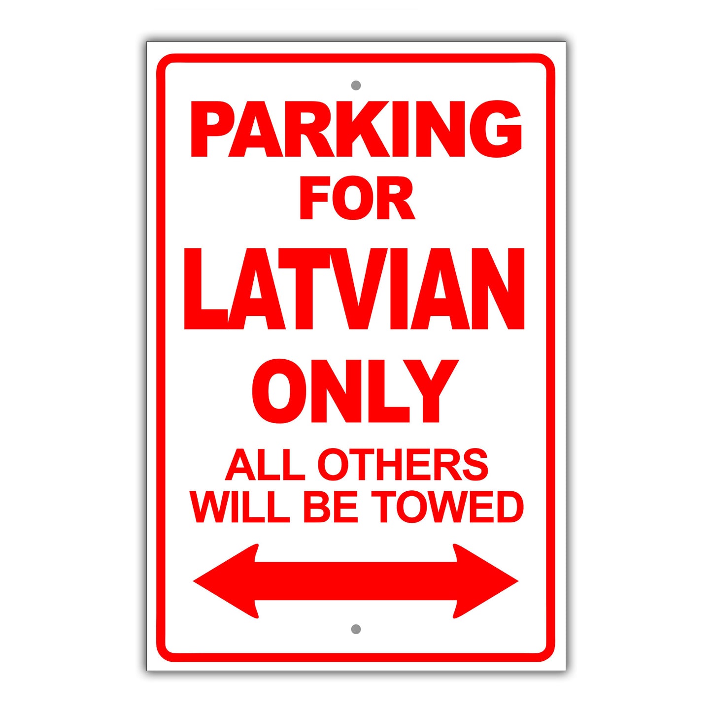 Parking For Aghan Only All Others Will Be Towed Country Citizens Car Parking Street Aluminum Metal Novelty Sign Plate