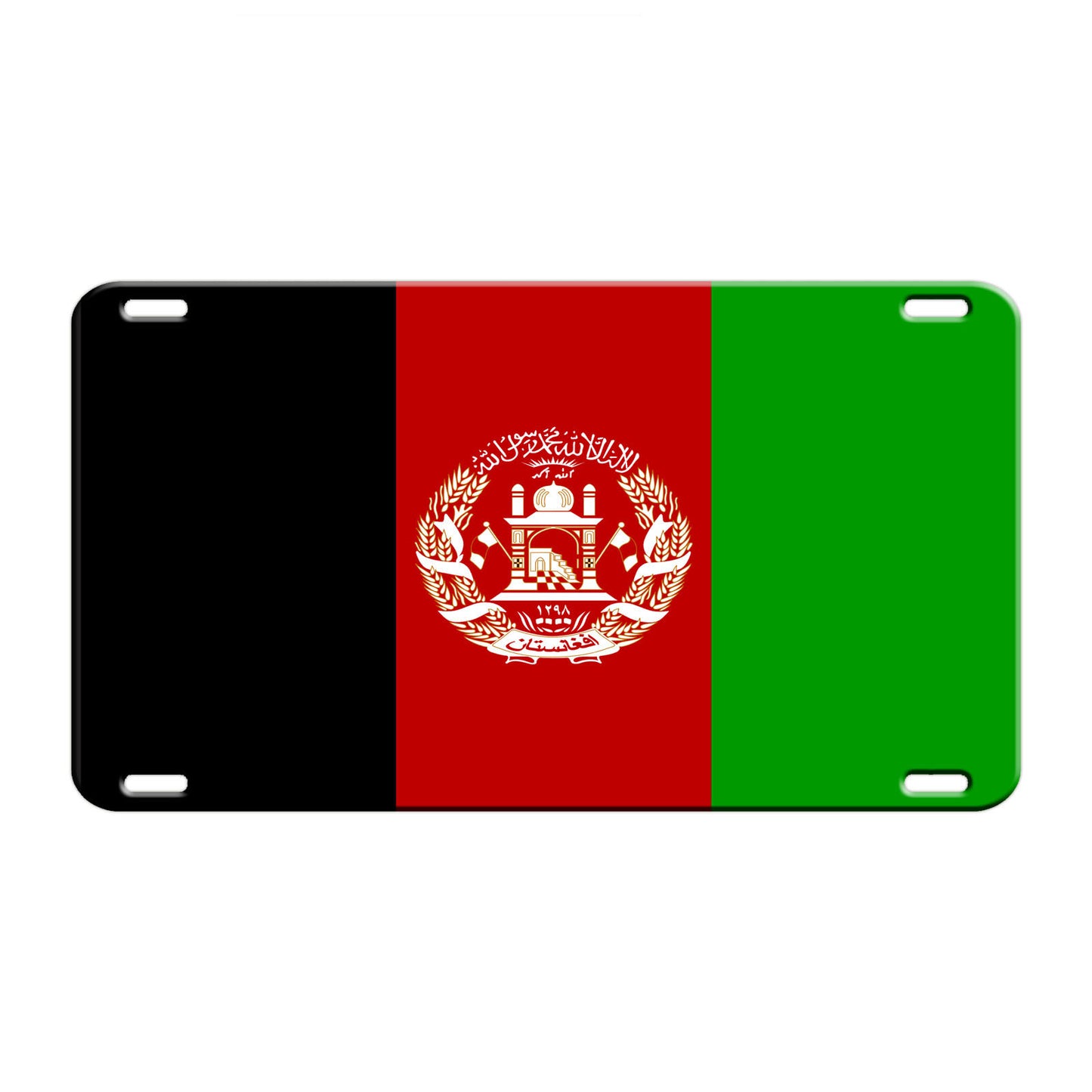 Afghanistan Country Flag License Novelty Plate Aluminum Metal Sign