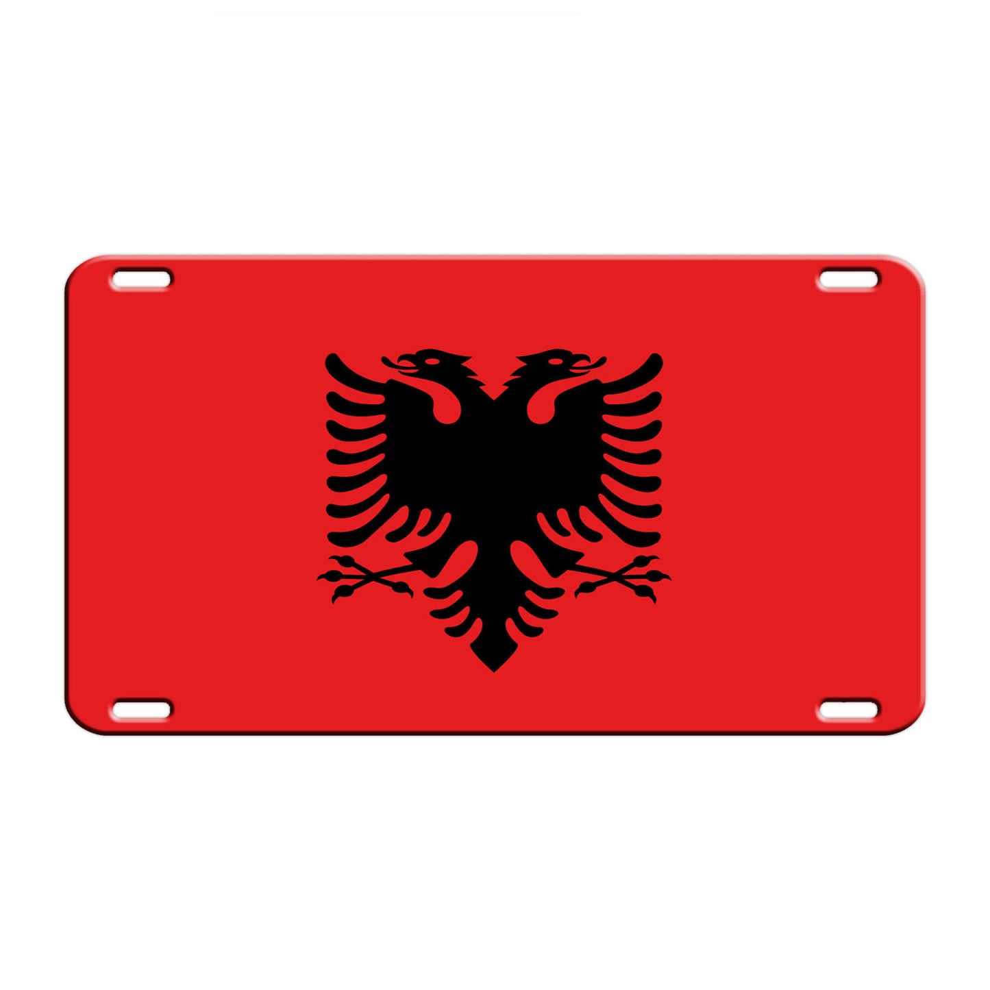 Albania Country Flag License Novelty Plate Aluminum Metal Sign