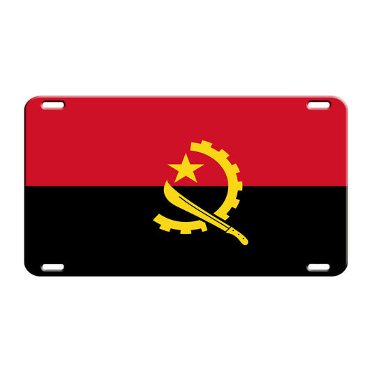Angola Country Flag License Novelty Plate Aluminum Metal Sign