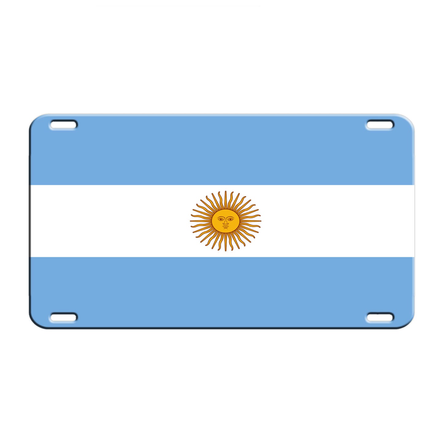 Argentina Country Flag License Novelty Plate Aluminum Metal Sign