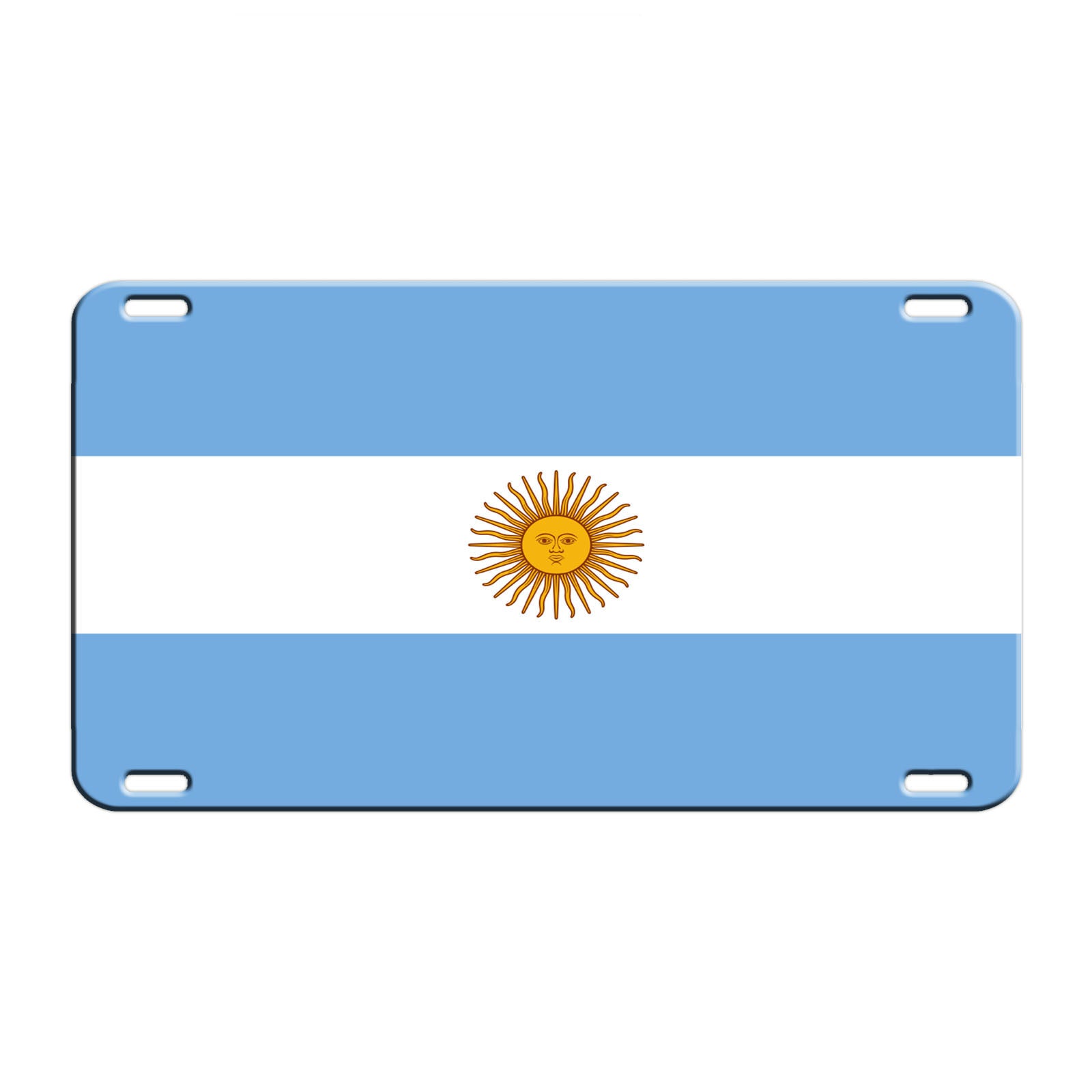 Argentina Country Flag License Novelty Plate Aluminum Metal Sign