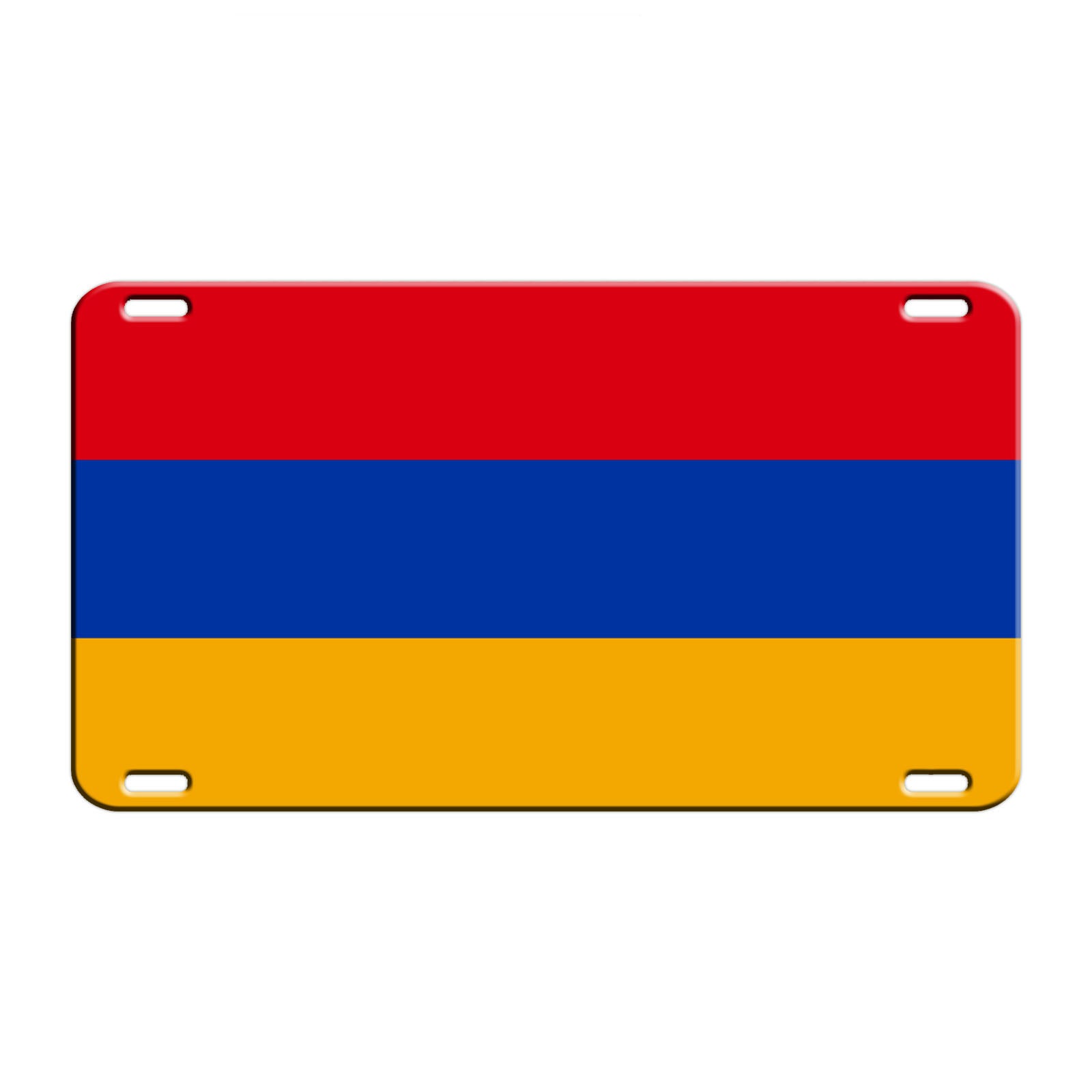 Armenia Country Flag License Novelty Plate Aluminum Metal Sign