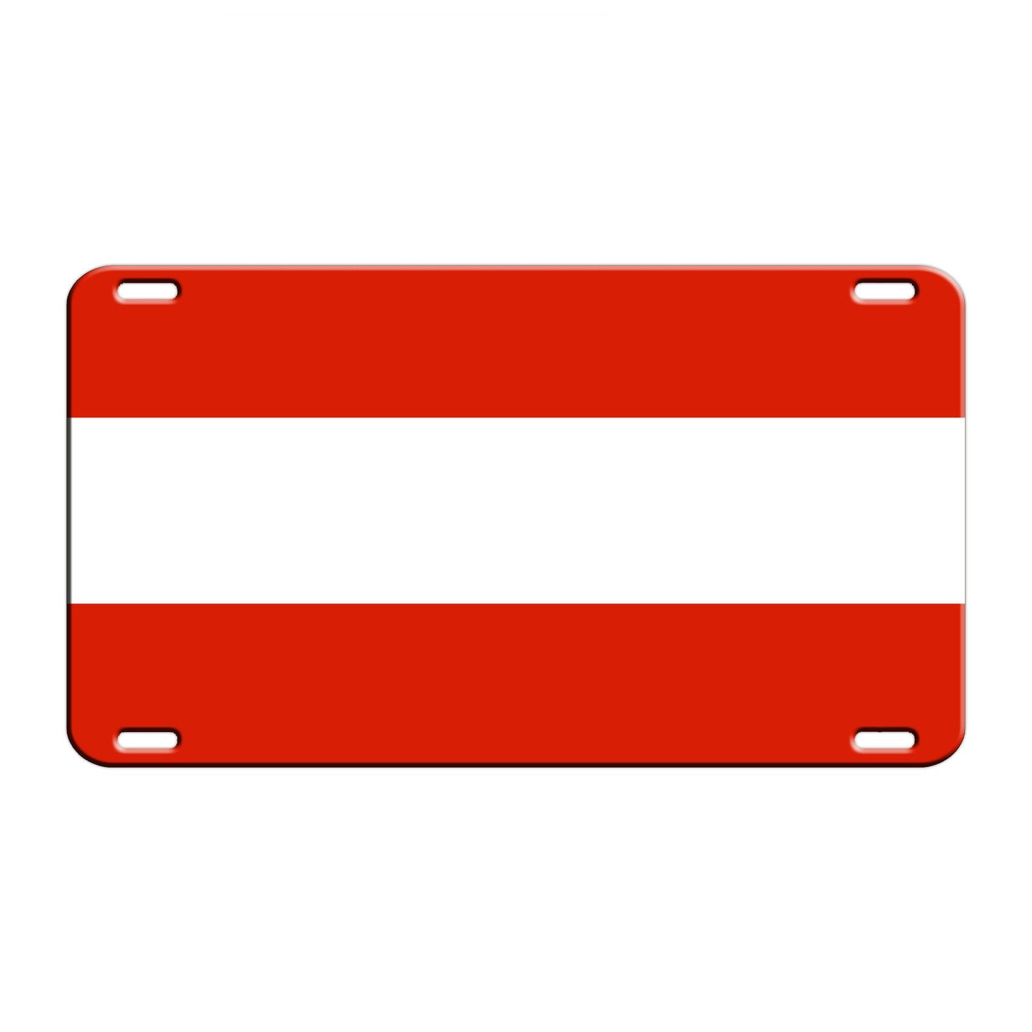 Austria Country Flag License Novelty Plate Aluminum Metal Sign