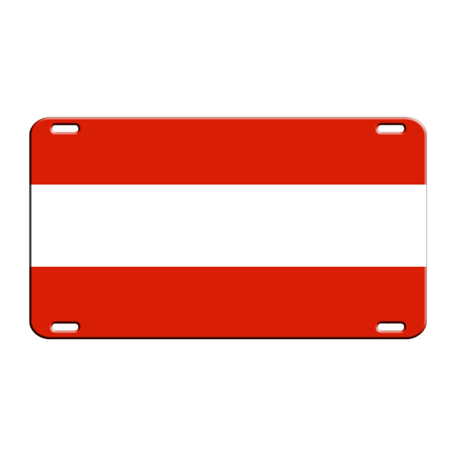 Austria Country Flag License Novelty Plate Aluminum Metal Sign