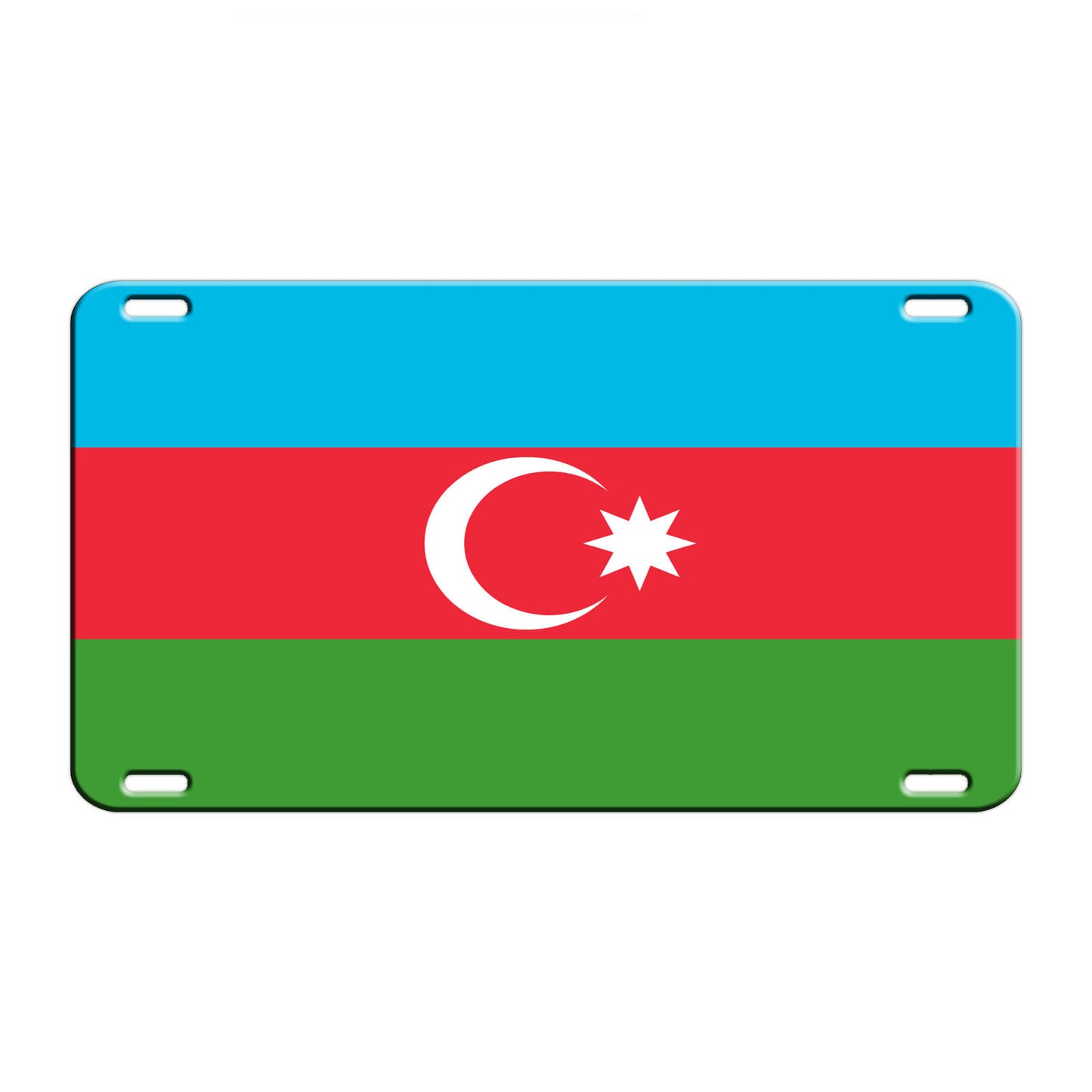 Azerbaijan Country Flag License Novelty Plate Aluminum Metal Sign