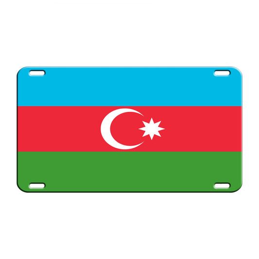 Azerbaijan Country Flag License Novelty Plate Aluminum Metal Sign
