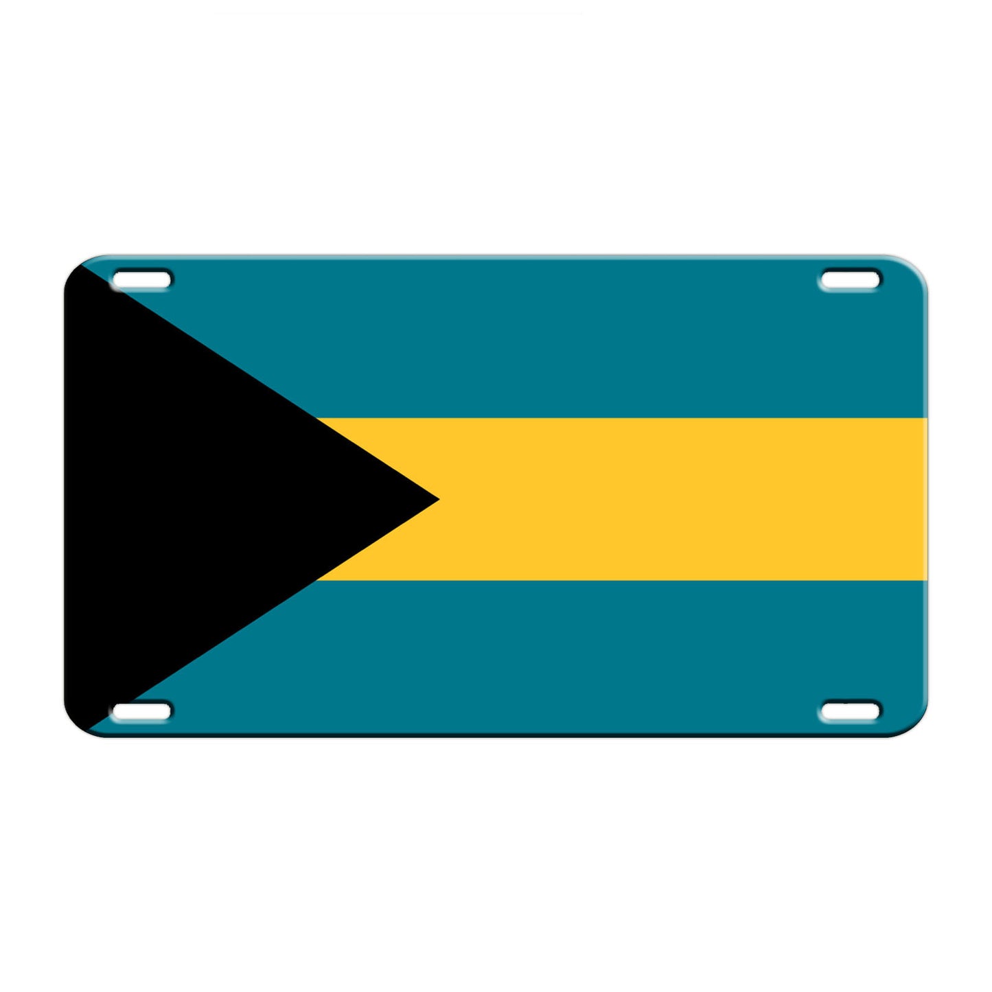 Bahamas Country Flag License Novelty Plate Aluminum Metal Sign
