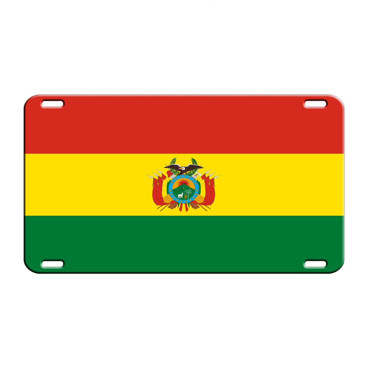 Bolivia Country Flag License Novelty Plate Aluminum Metal Sign