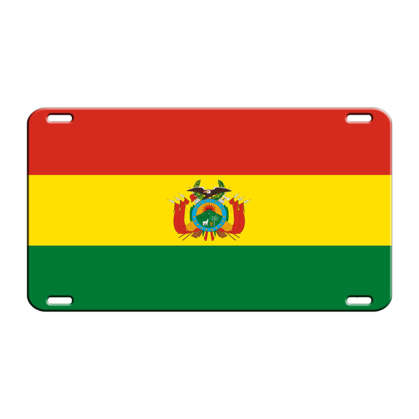 Bolivia Country Flag License Novelty Plate Aluminum Metal Sign