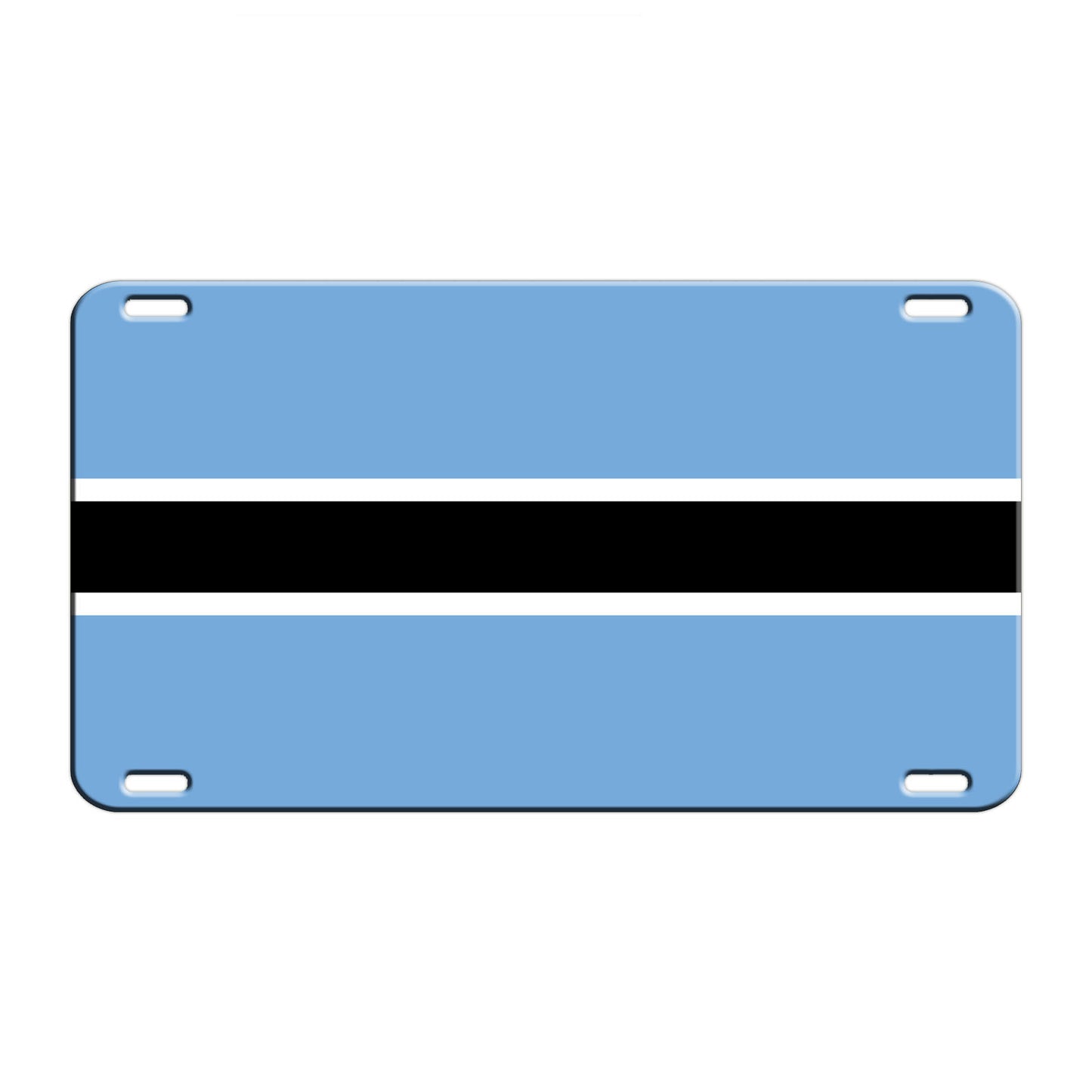 Botswana Country Flag License Novelty Plate Aluminum Metal Sign