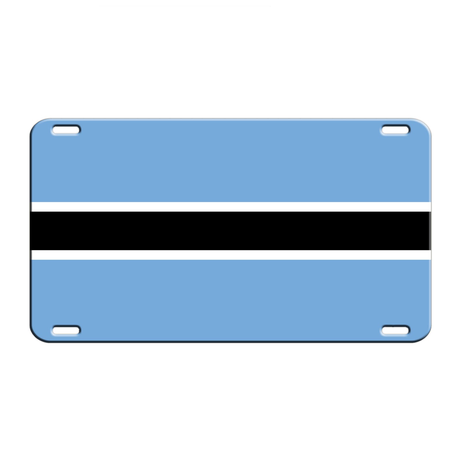 Botswana Country Flag License Novelty Plate Aluminum Metal Sign