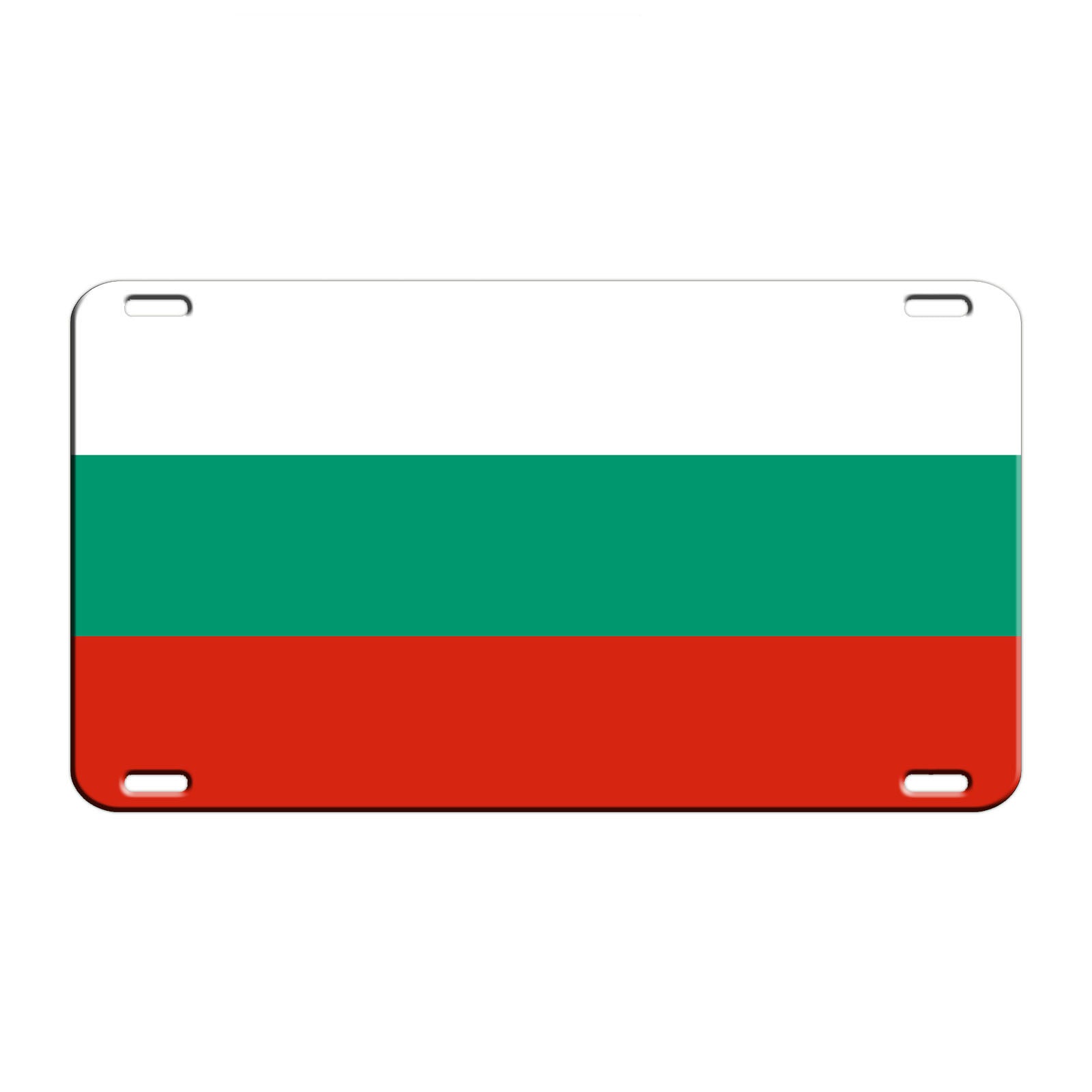 Bulgaria Country Flag License Novelty Plate Aluminum Metal Sign