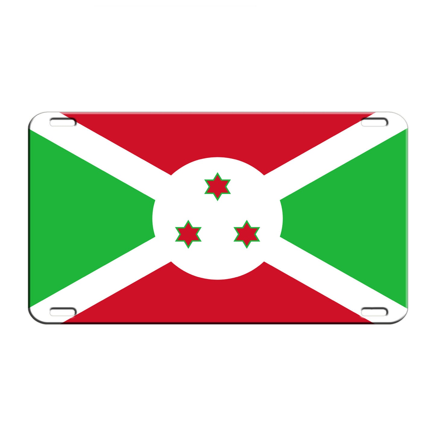 Burundi Country Flag License Novelty Plate Aluminum Metal Sign