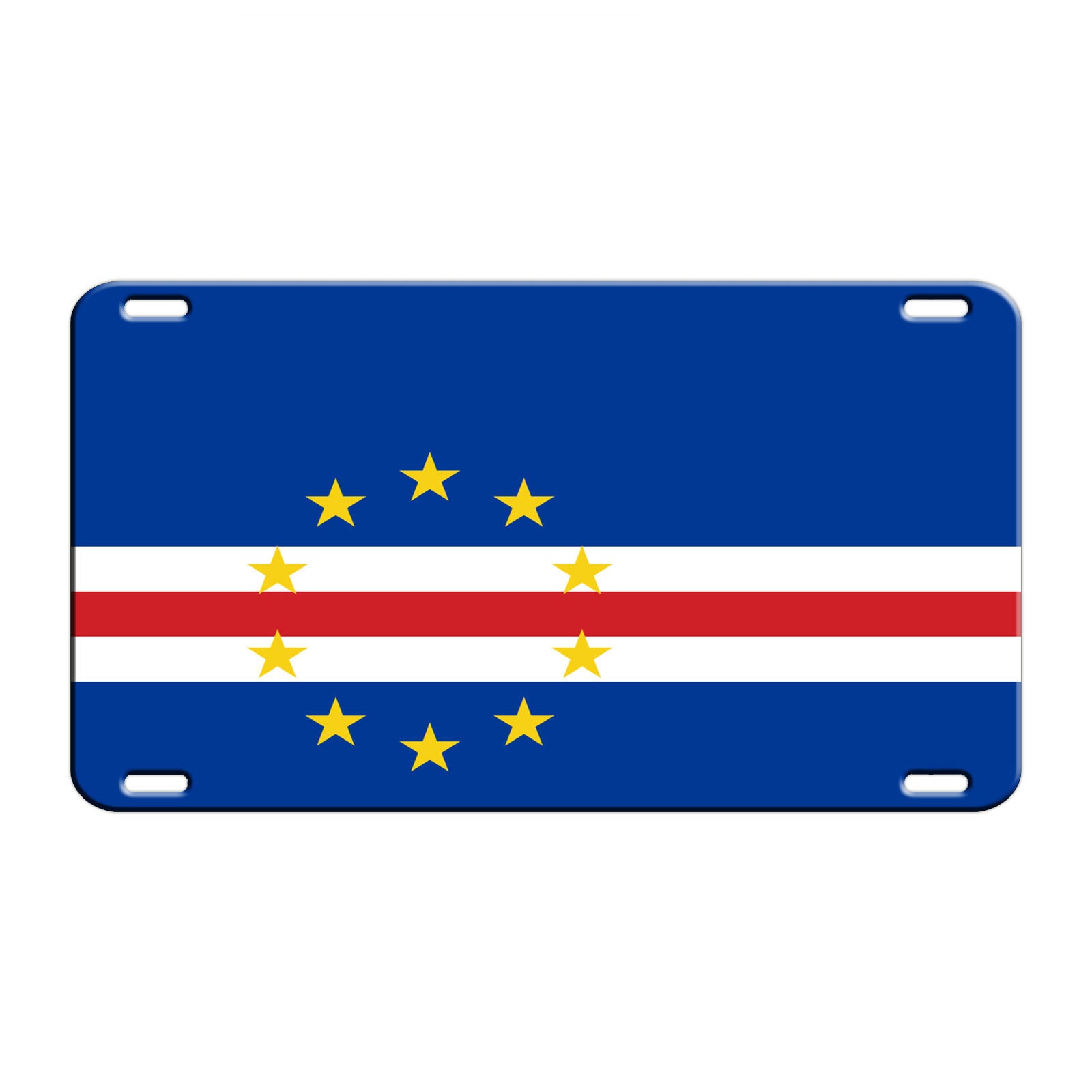 Cabo Verde Country Flag License Novelty Plate Aluminum Metal Sign