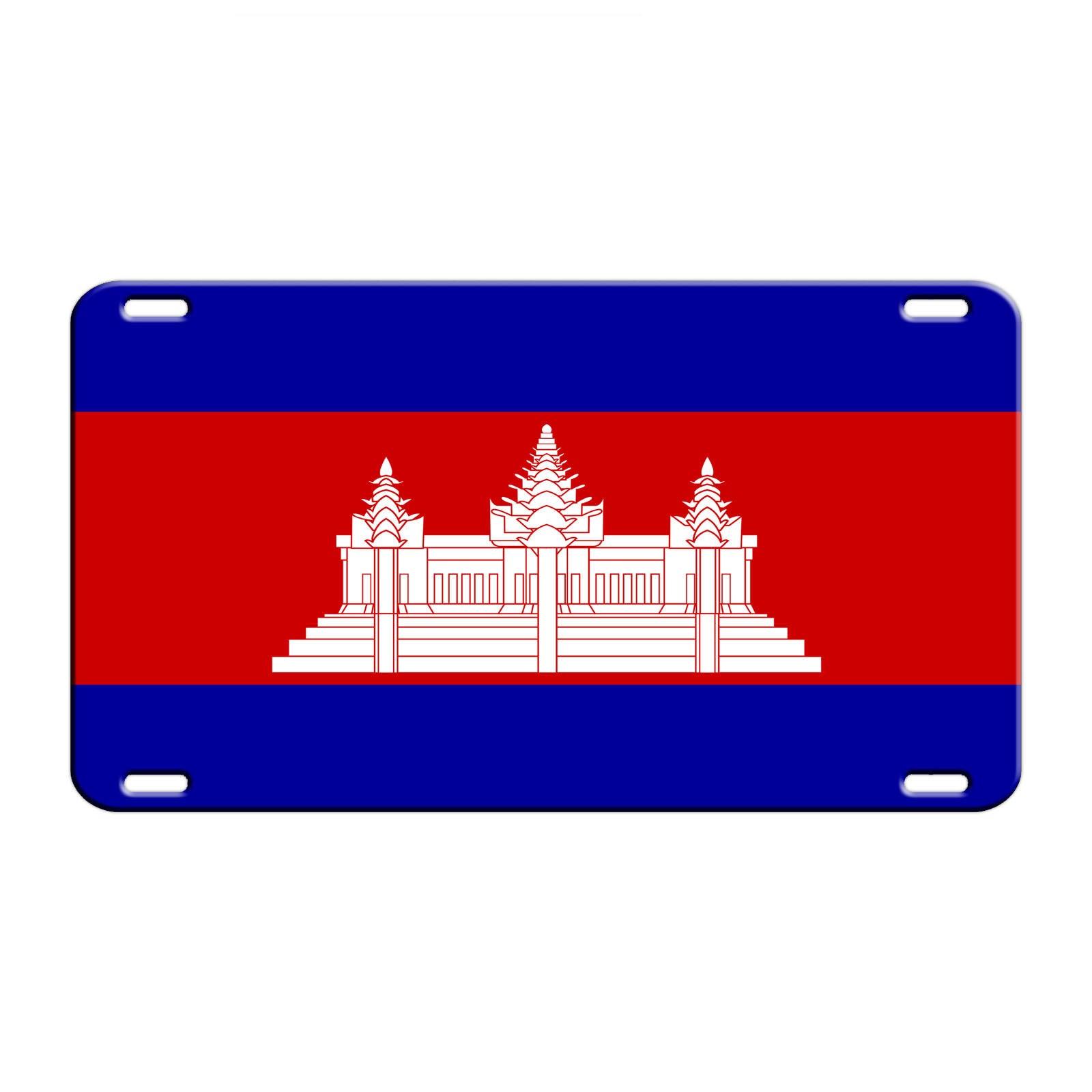 Cambodia Country Flag License Novelty Plate Aluminum Metal Sign