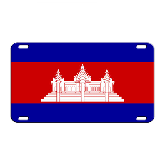 Cambodia Country Flag License Novelty Plate Aluminum Metal Sign