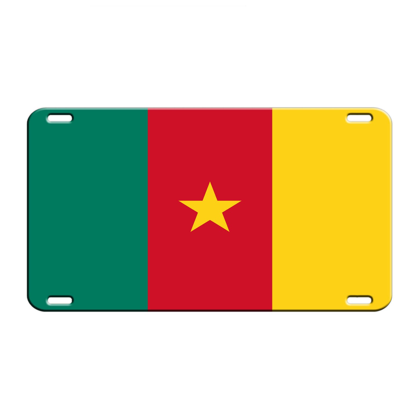 Cameroon Country Flag License Novelty Plate Aluminum Metal Sign