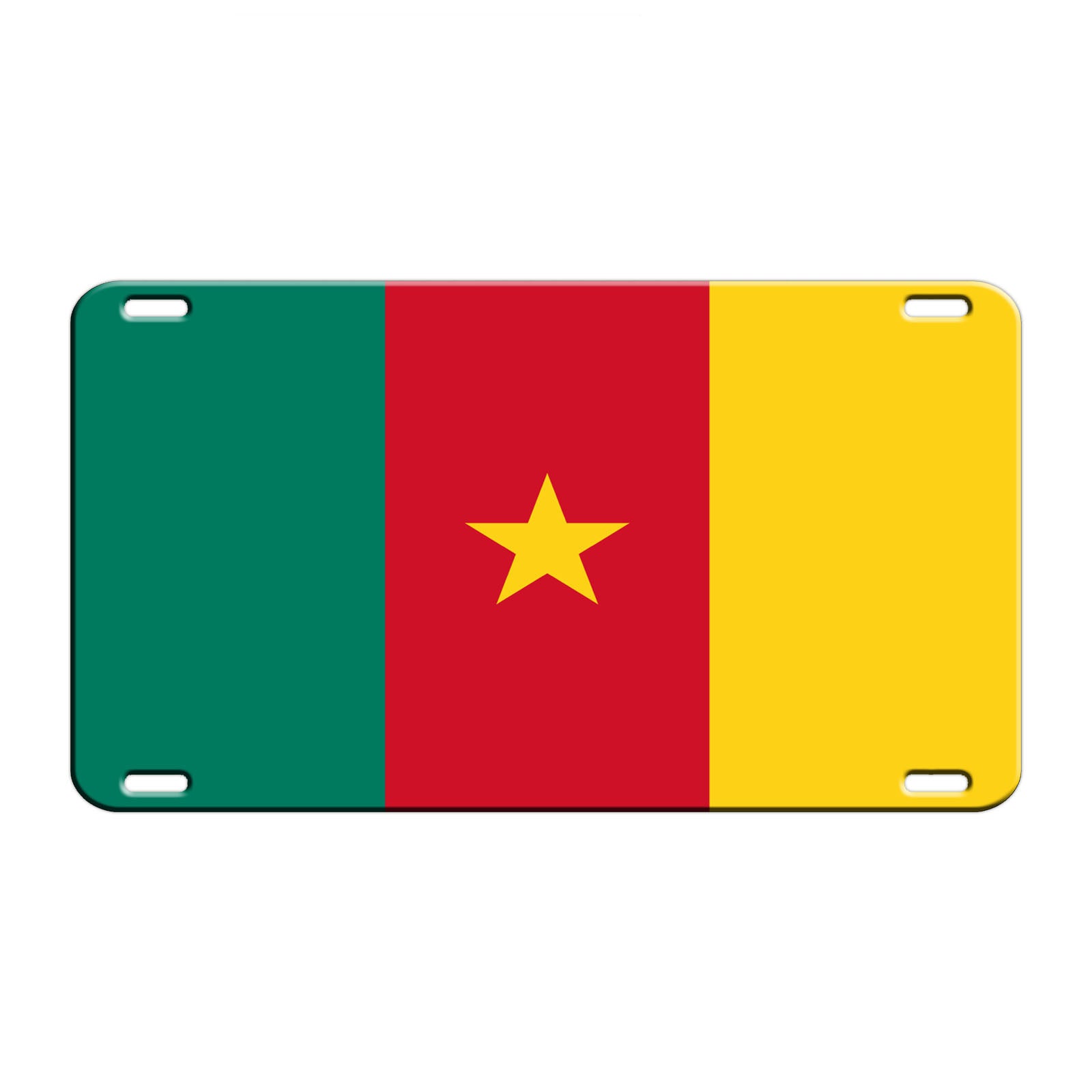 Cameroon Country Flag License Novelty Plate Aluminum Metal Sign