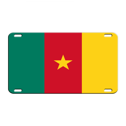 Cameroon Country Flag License Novelty Plate Aluminum Metal Sign