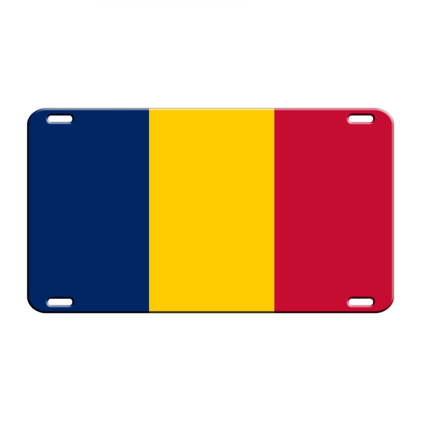 Chad Country Flag License Novelty Plate Aluminum Metal Sign