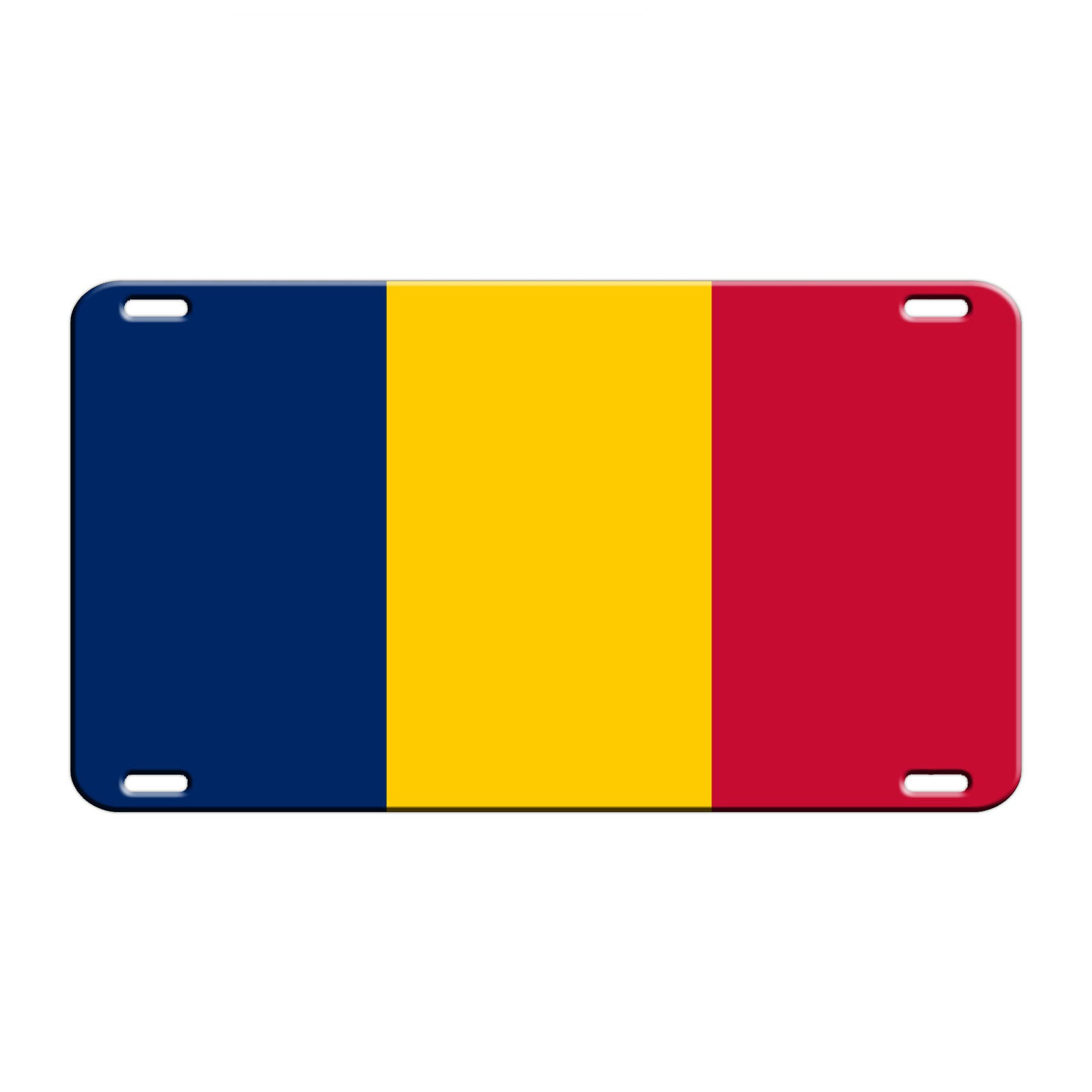 Chad Country Flag License Novelty Plate Aluminum Metal Sign