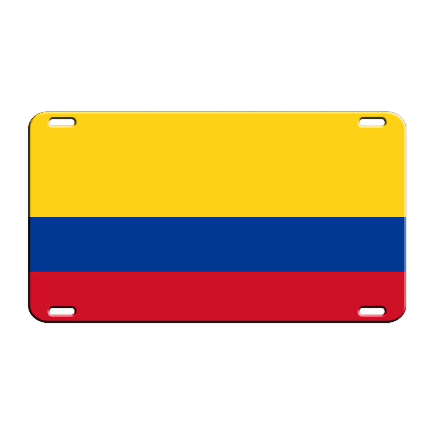 Colombia Country Flag License Novelty Plate Aluminum Metal Sign