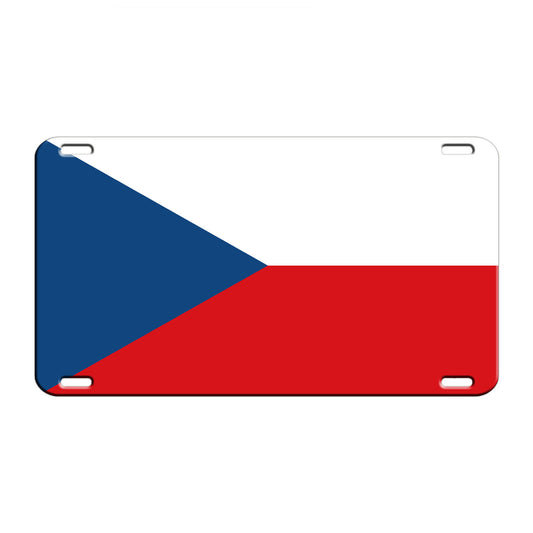 Czech Country Flag License Novelty Plate Aluminum Metal Sign