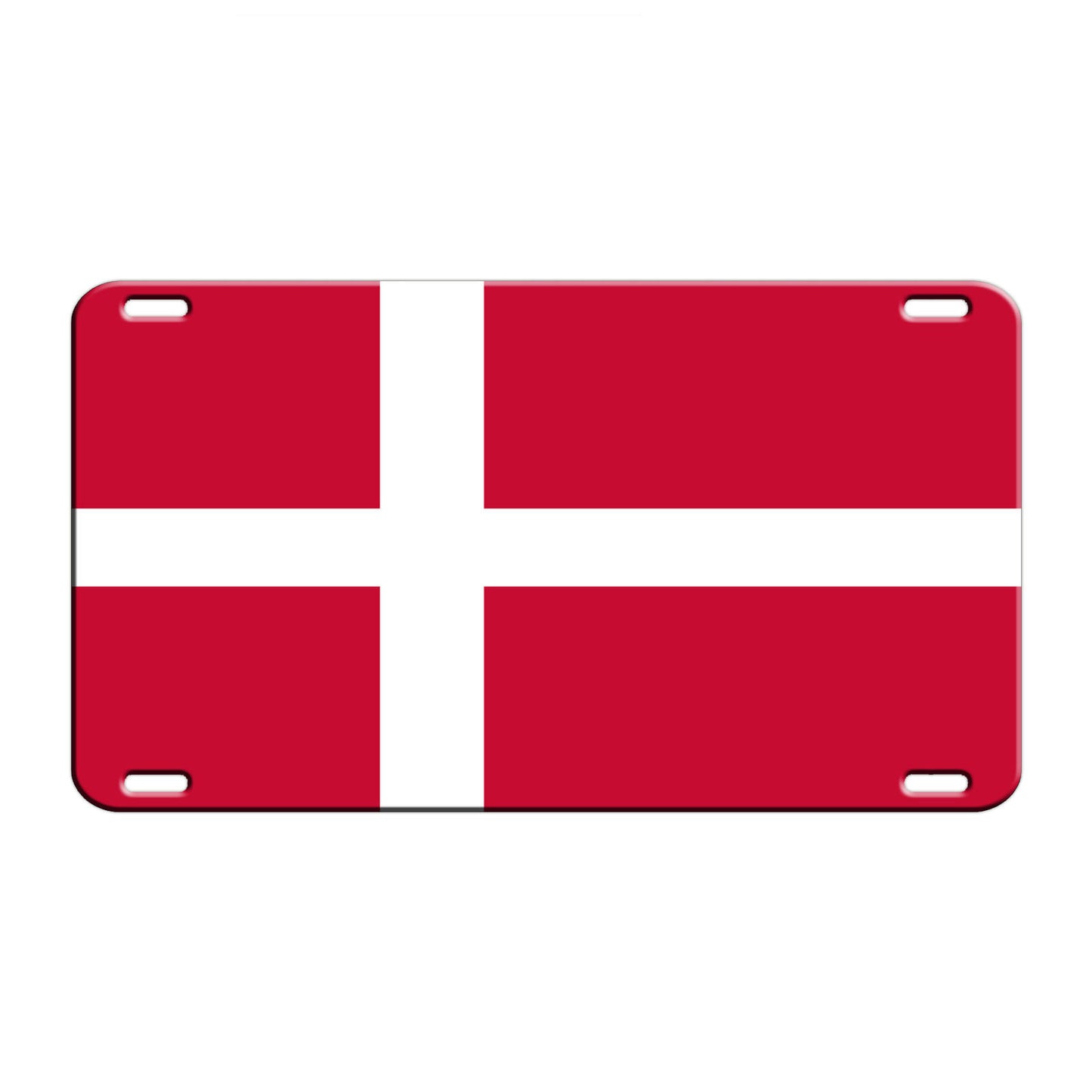 Denmark Country Flag License Novelty Plate Aluminum Metal Sign