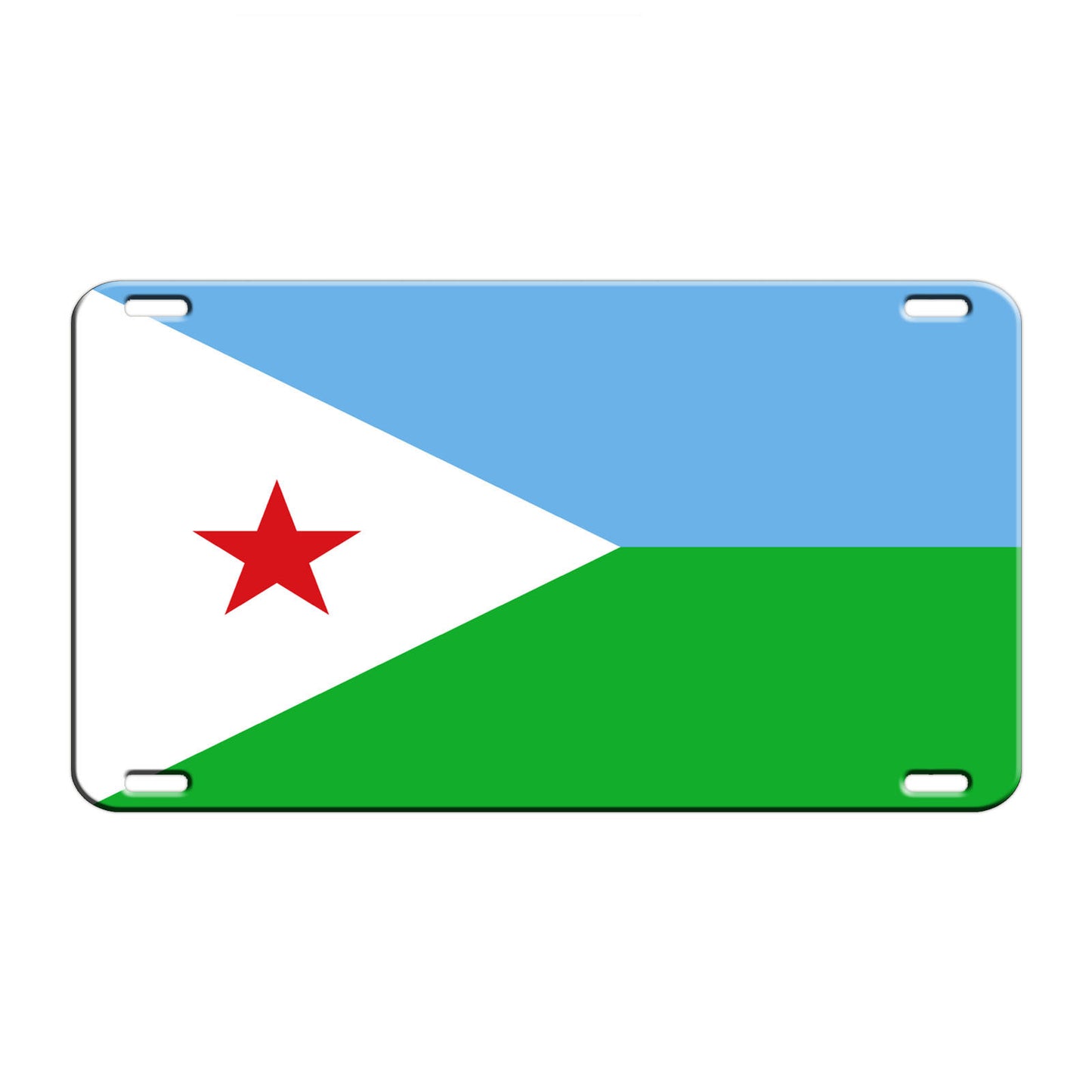 Djibouti Country Flag License Novelty Plate Aluminum Metal Sign