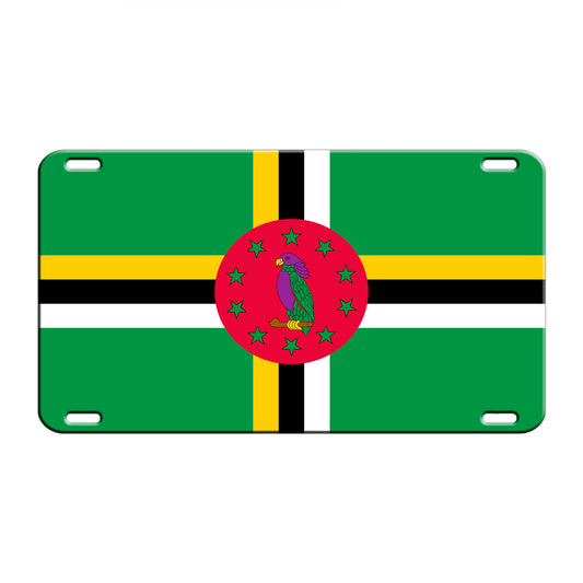 Dominica Country Flag License Novelty Plate Aluminum Metal Sign