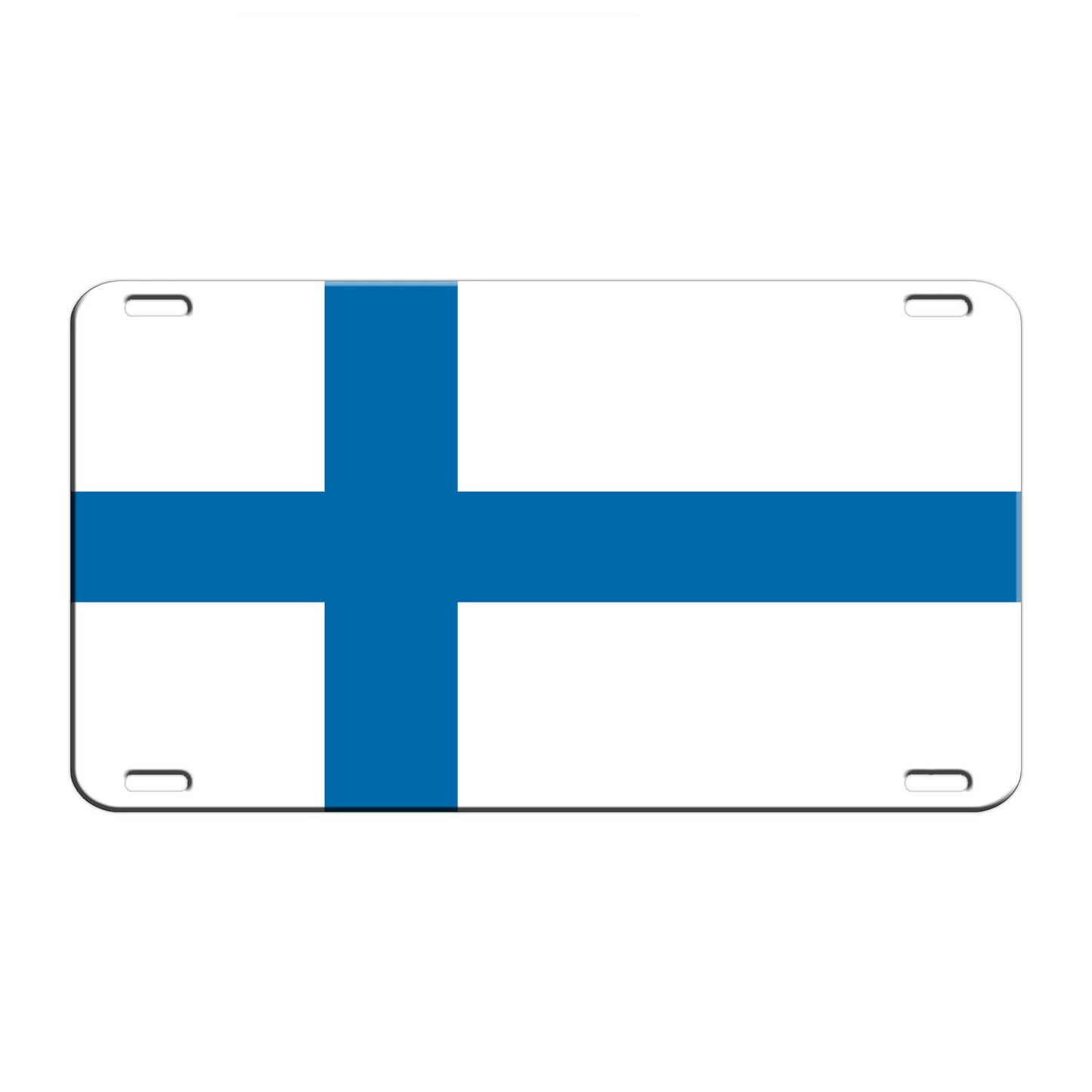 Finland Country Flag License Novelty Plate Aluminum Metal Sign