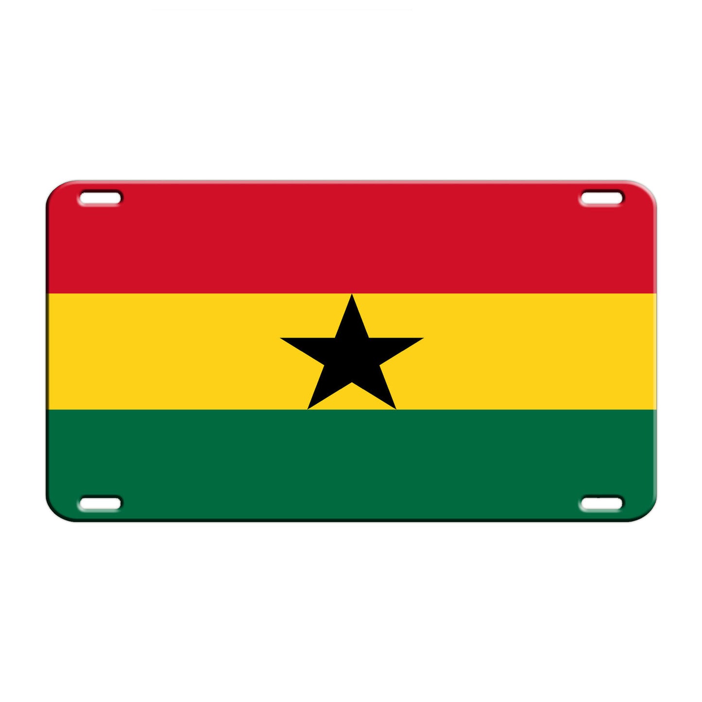 Ghana Country Flag License Novelty Plate Aluminum Metal Sign