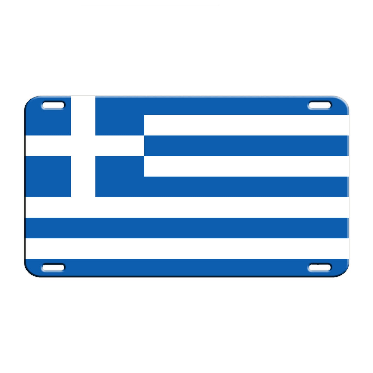 Greece Country Flag License Novelty Plate Aluminum Metal Sign