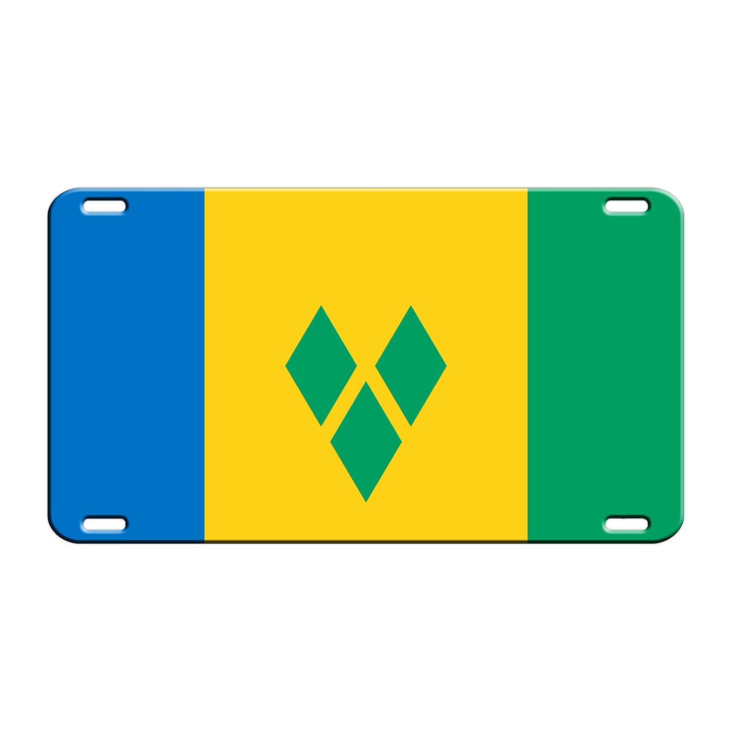 Grenadines Country Flag License Novelty Plate Aluminum Metal Sign