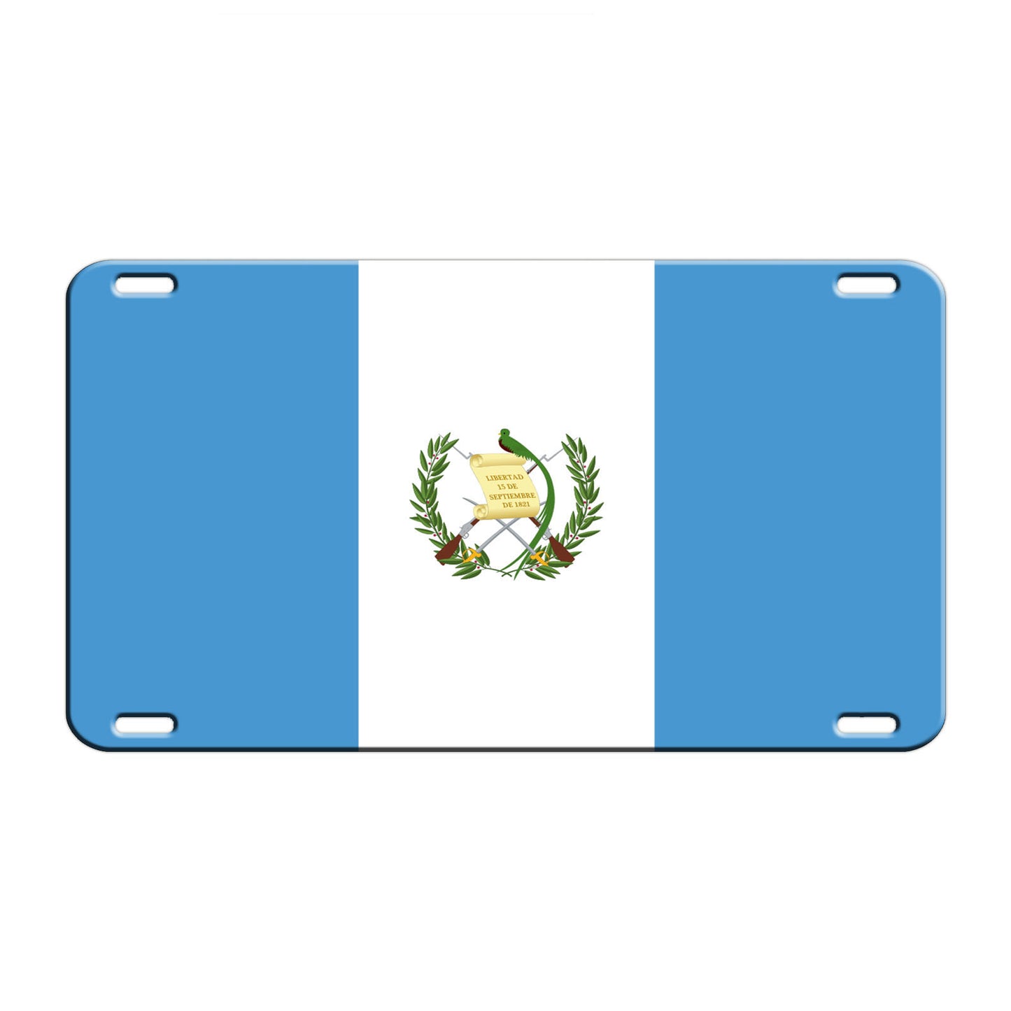Guatemala Country Flag License Novelty Plate Aluminum Metal Sign