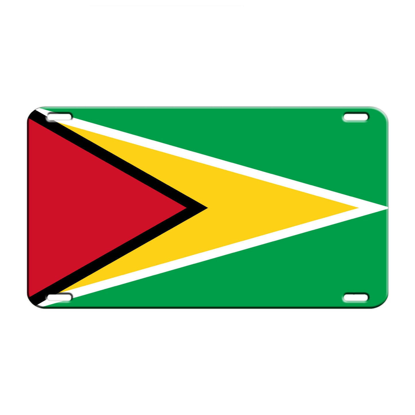 Guyana Country Flag License Novelty Plate Aluminum Metal Sign