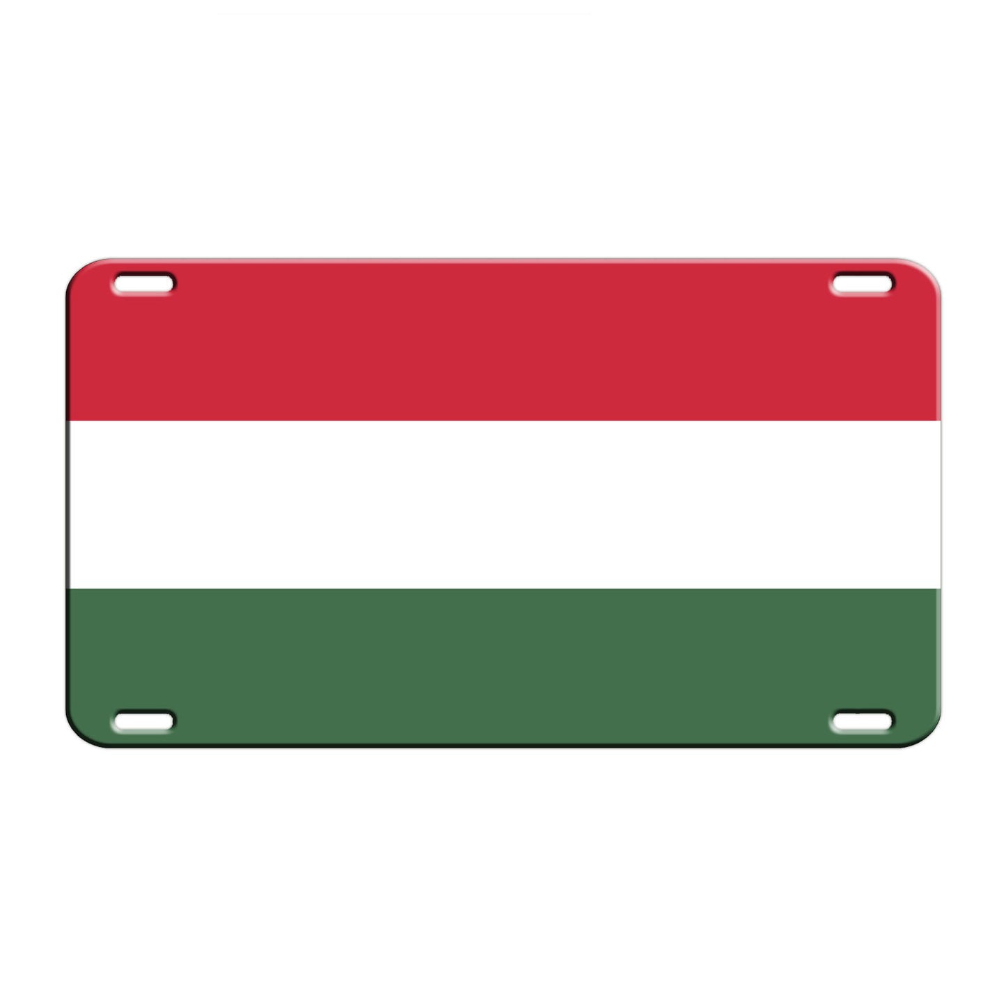 Hungary Country Flag License Novelty Plate Aluminum Metal Sign
