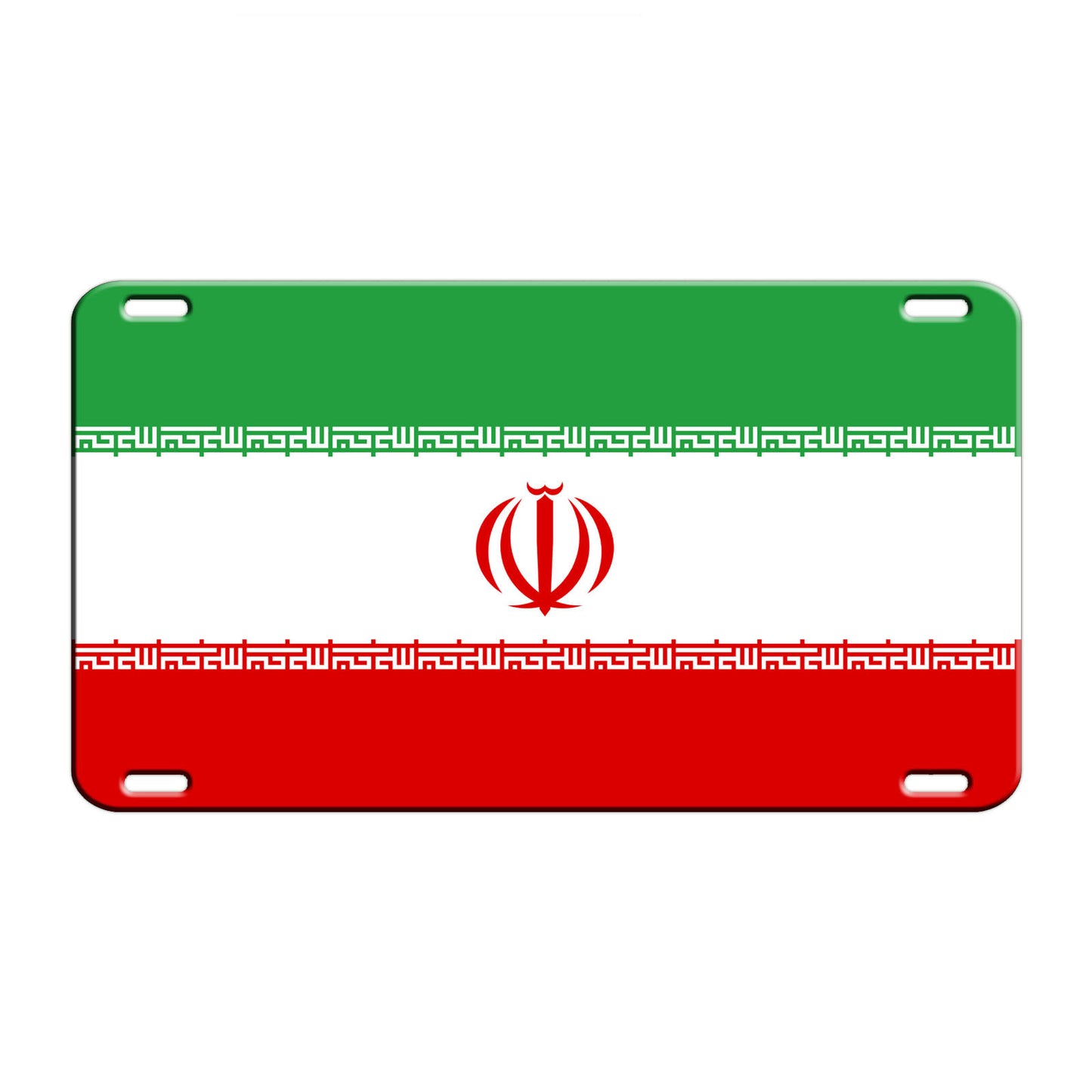 Iran Country Flag License Novelty Plate Aluminum Metal Sign