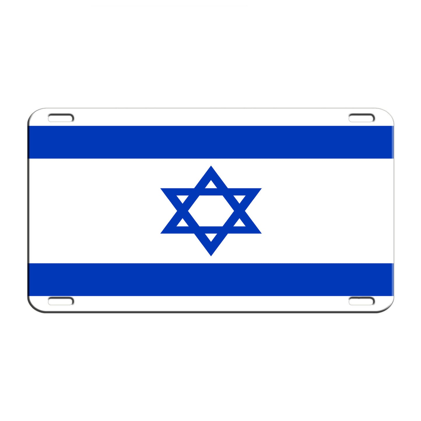 Israel Country Flag License Novelty Plate Aluminum Metal Sign