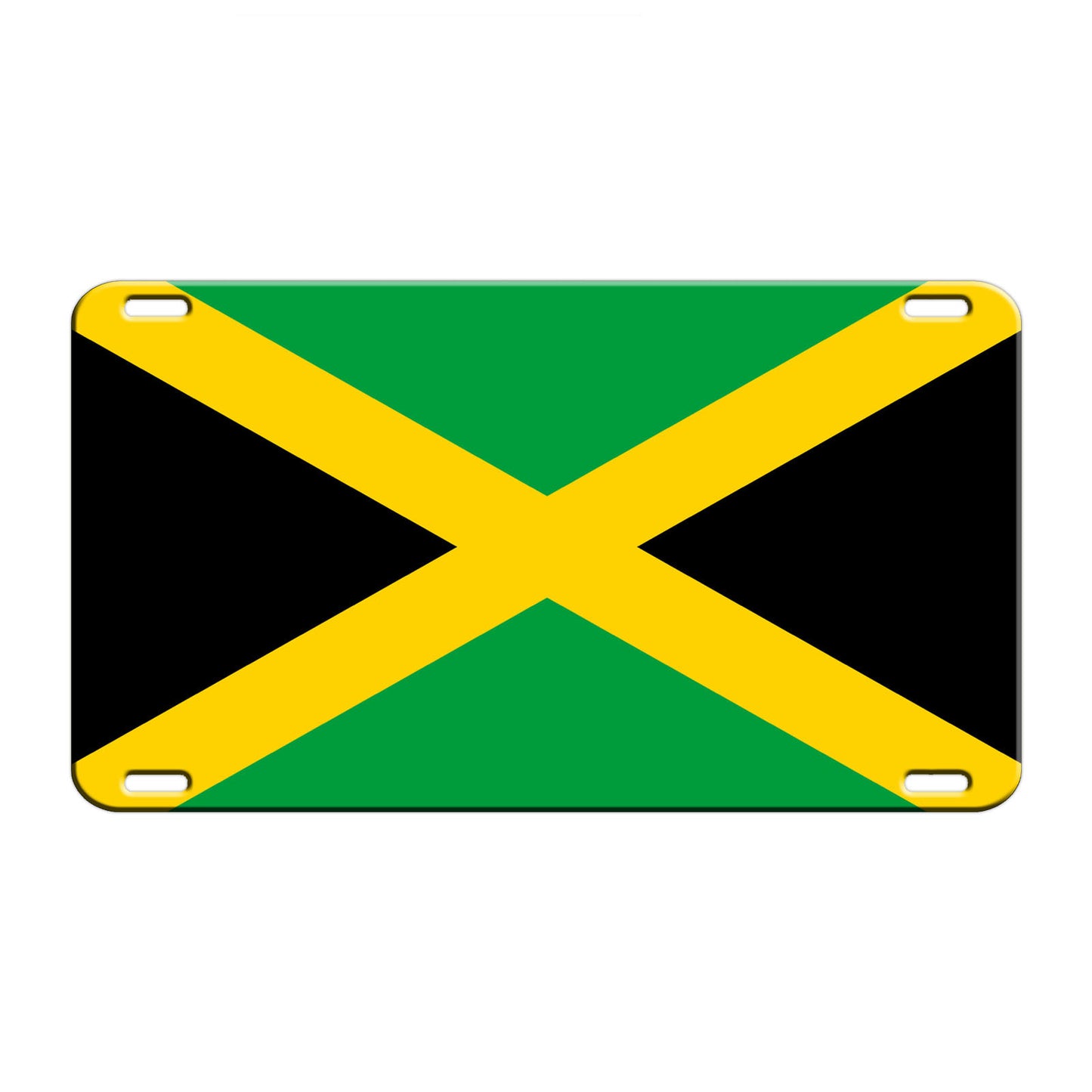 Jamaica Country Flag License Novelty Plate Aluminum Metal Sign