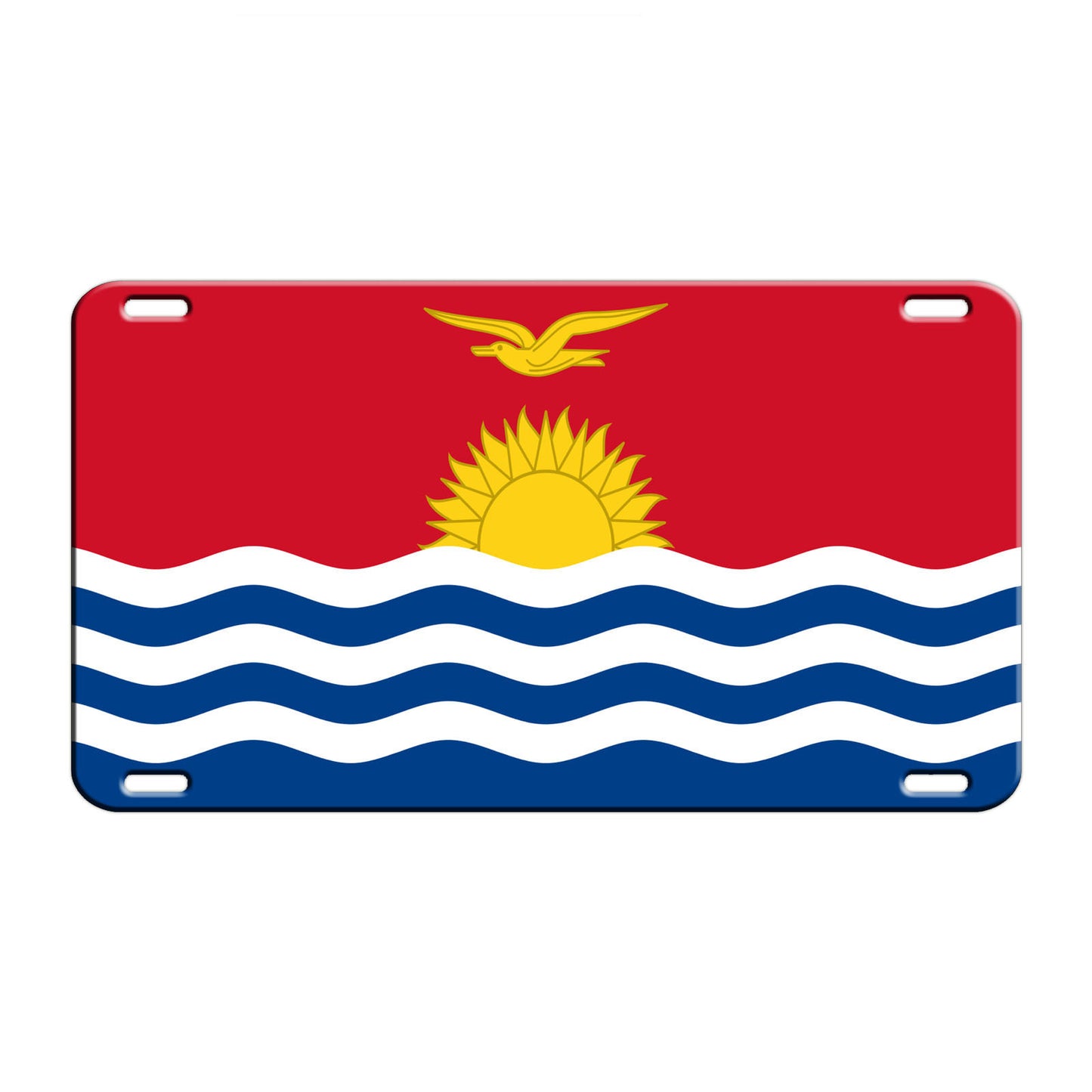 Kiribati Country Flag License Novelty Plate Aluminum Metal Sign