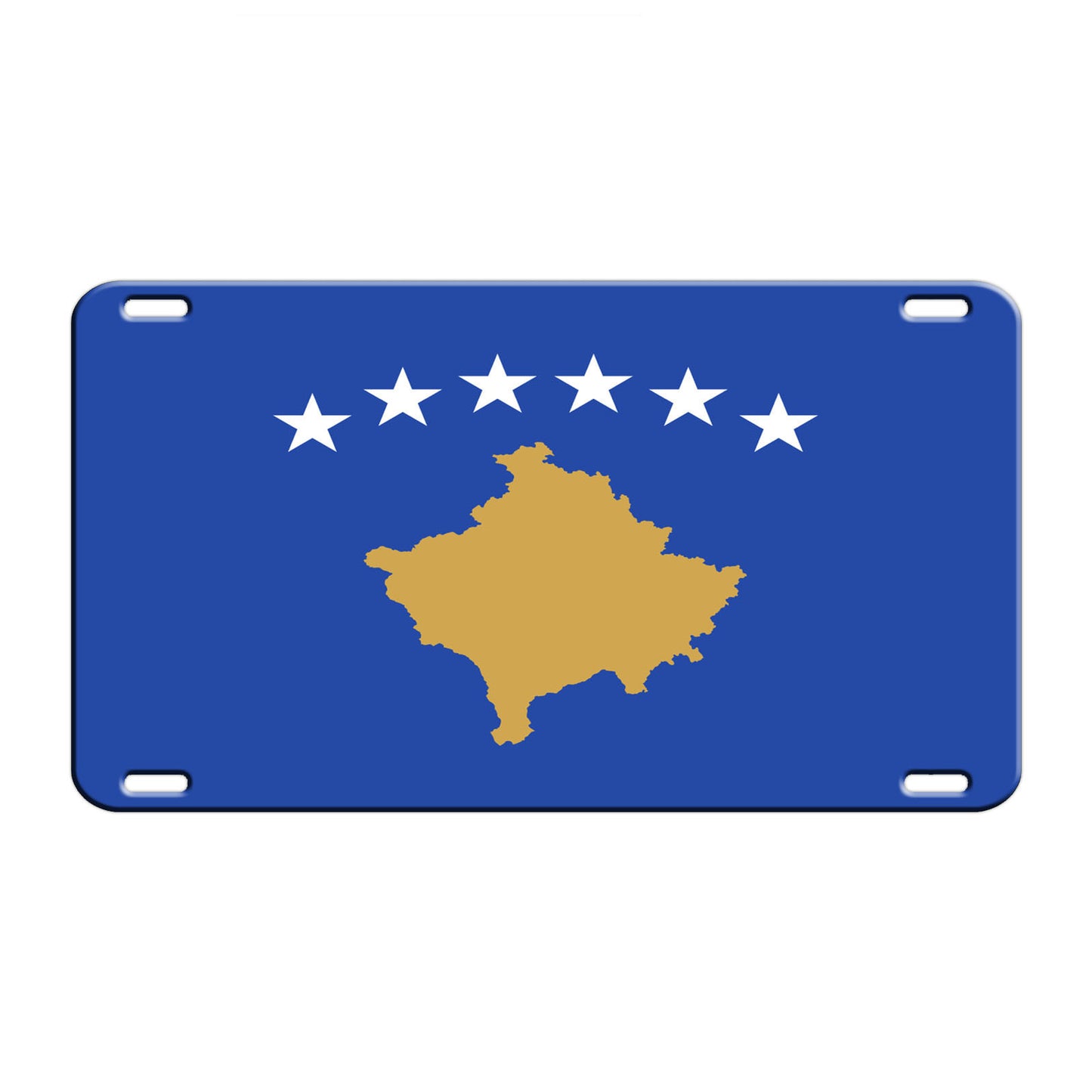 Kosovo Country Flag License Novelty Plate Aluminum Metal Sign