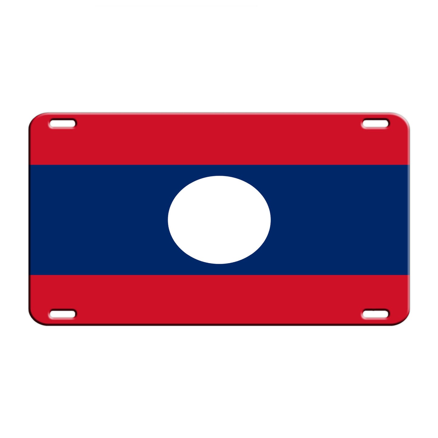 Laos Country Flag License Novelty Plate Aluminum Metal Sign