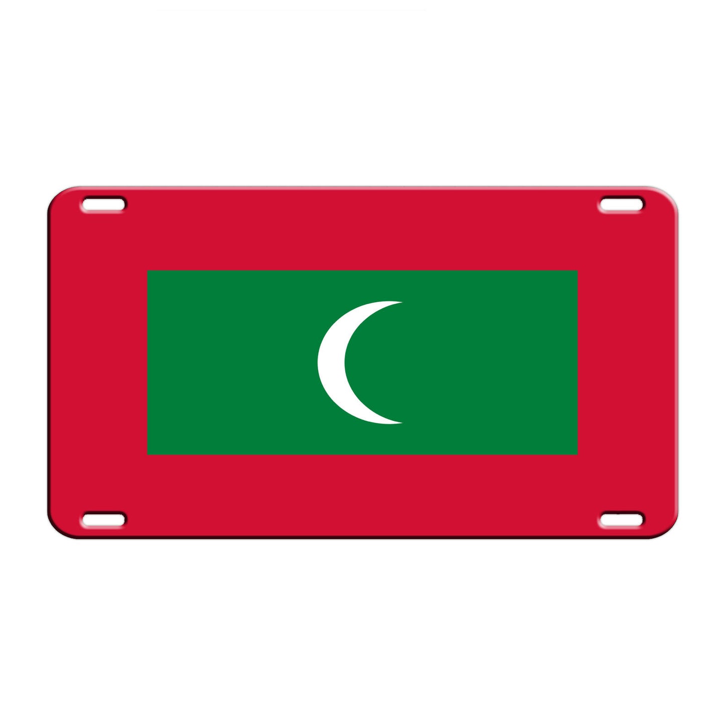 Maldives Country Flag License Novelty Plate Aluminum Metal Sign
