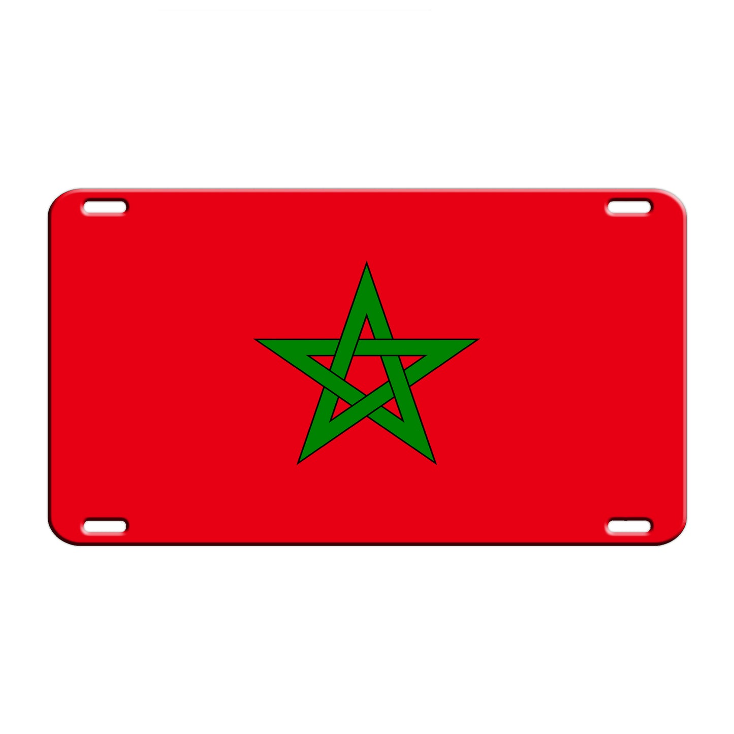 Morocco Country Flag License Novelty Plate Aluminum Metal Sign