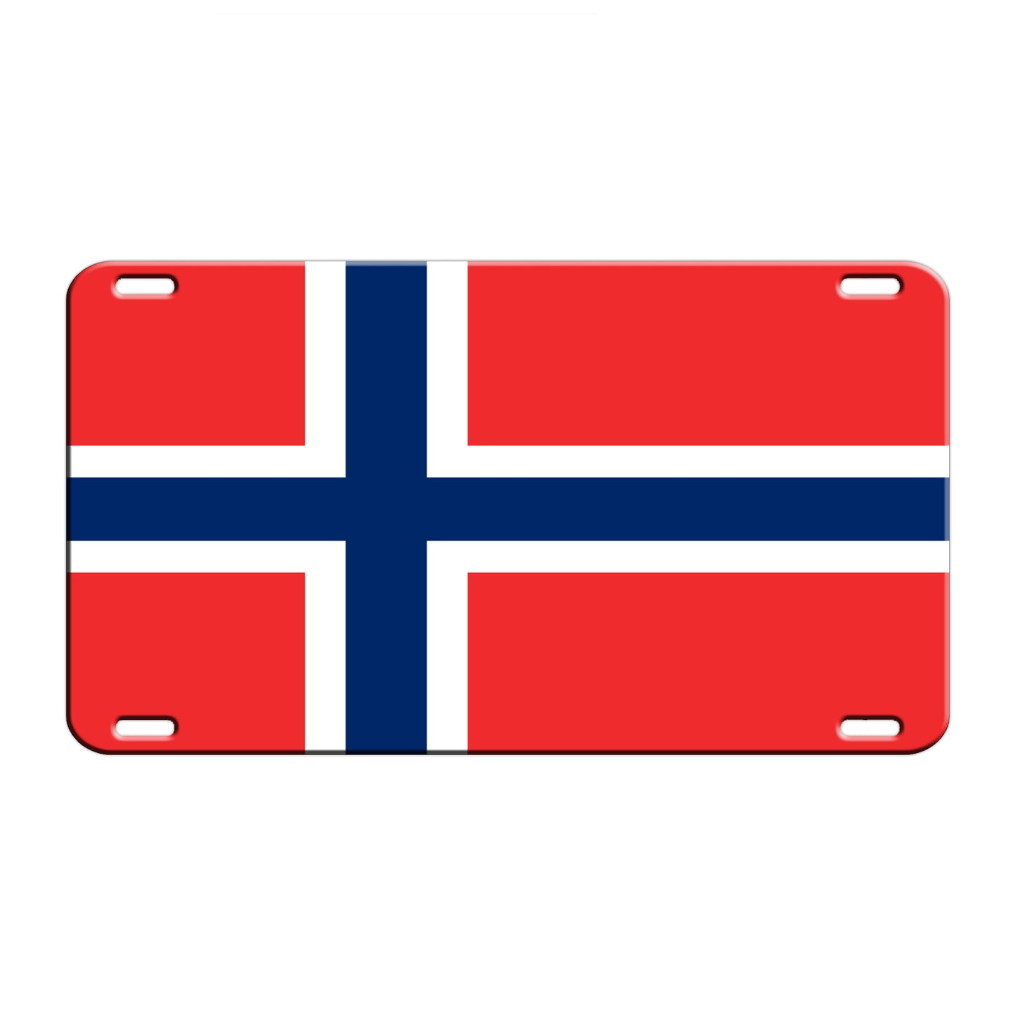 Norway Country Flag License Novelty Plate Aluminum Metal Sign